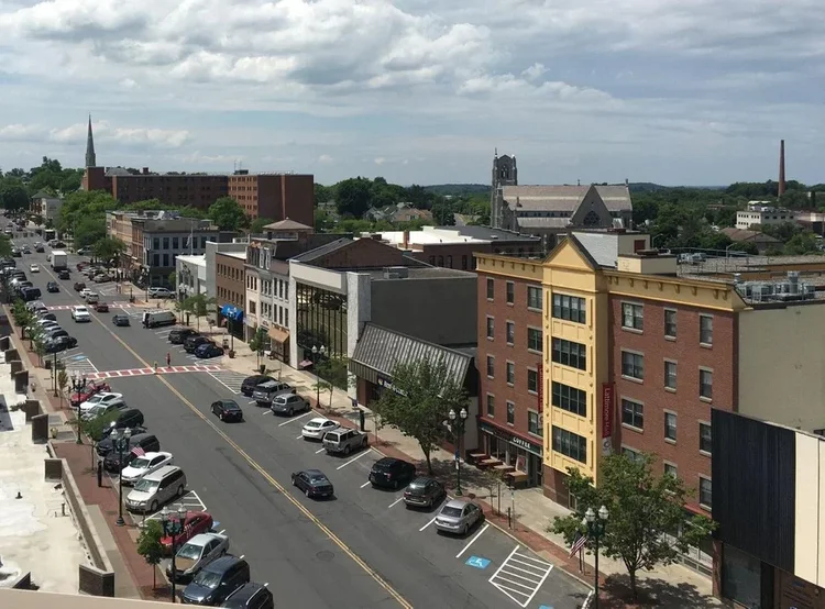 Downtown Auburn, New York, along Genesee Street