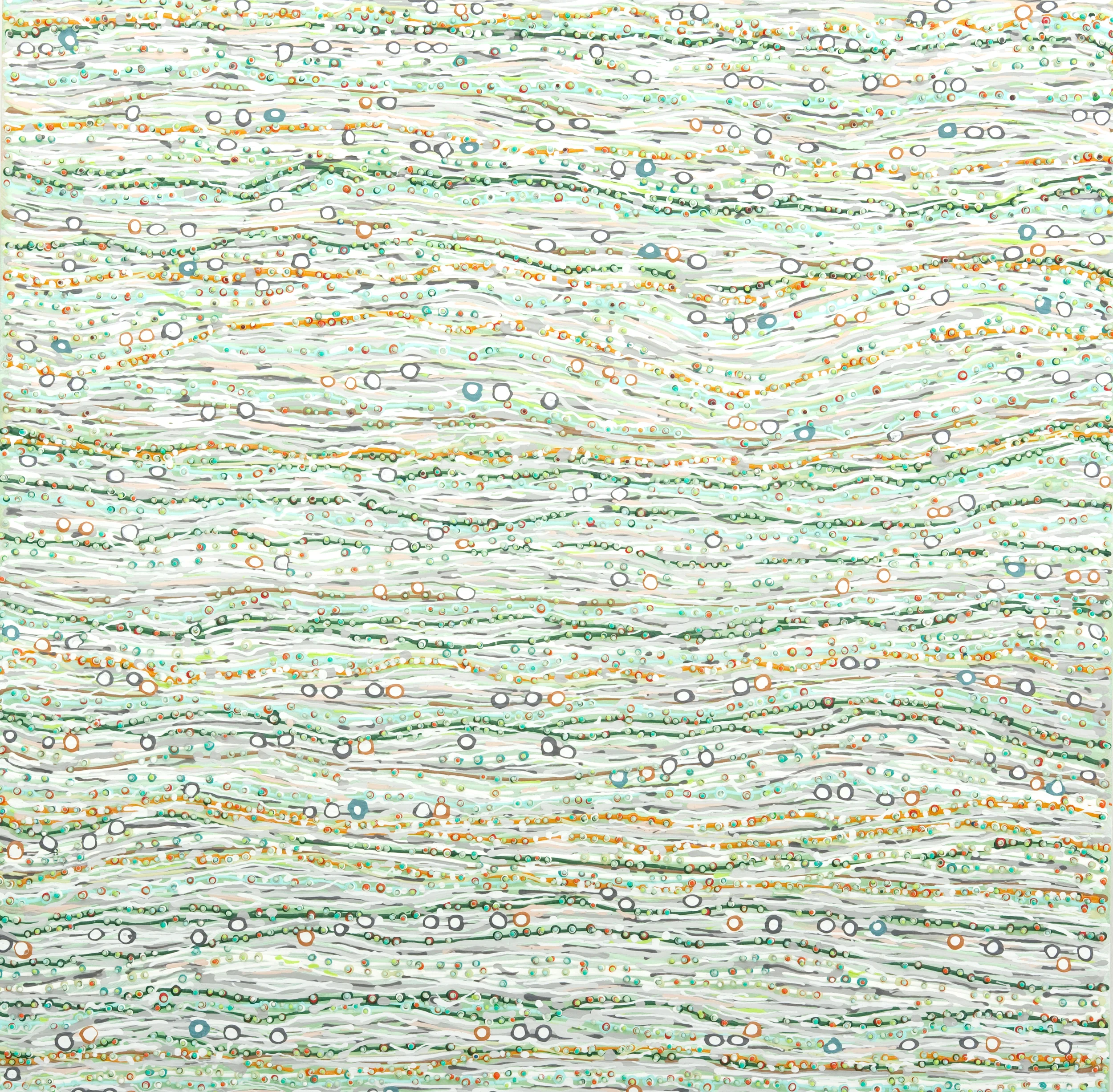 Charlotte Smith, "Wavelation II", 2006,&nbsp;Acrylic on Wood Panel
