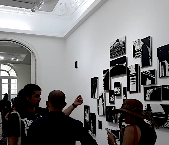 Installation view of Espacios Simultaneous by Daniel Rodríguez Collazo.