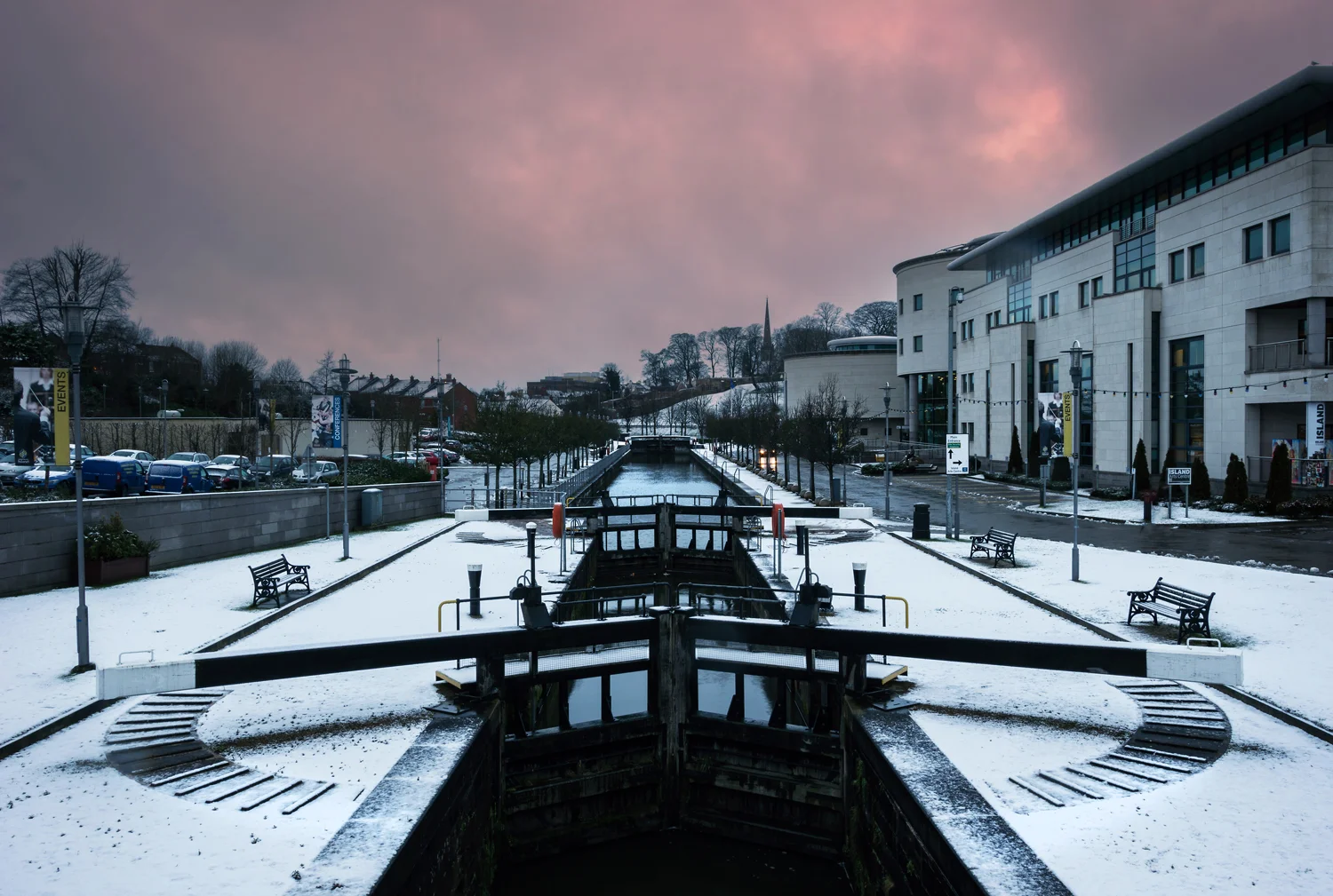 Snow on Lisburn Canal