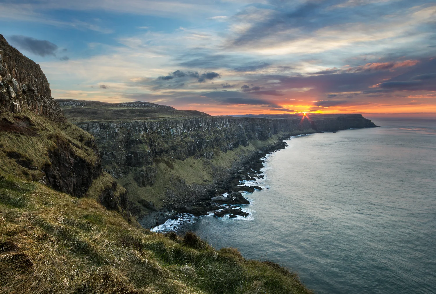Altachuille Bay at sunset