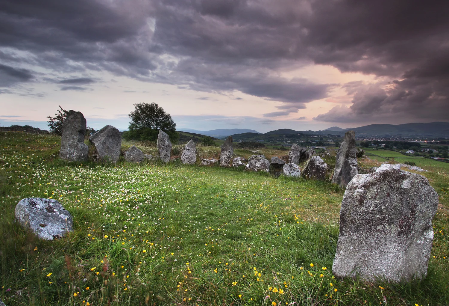 Ballymacdermot Court Tomb - Summer Storm
