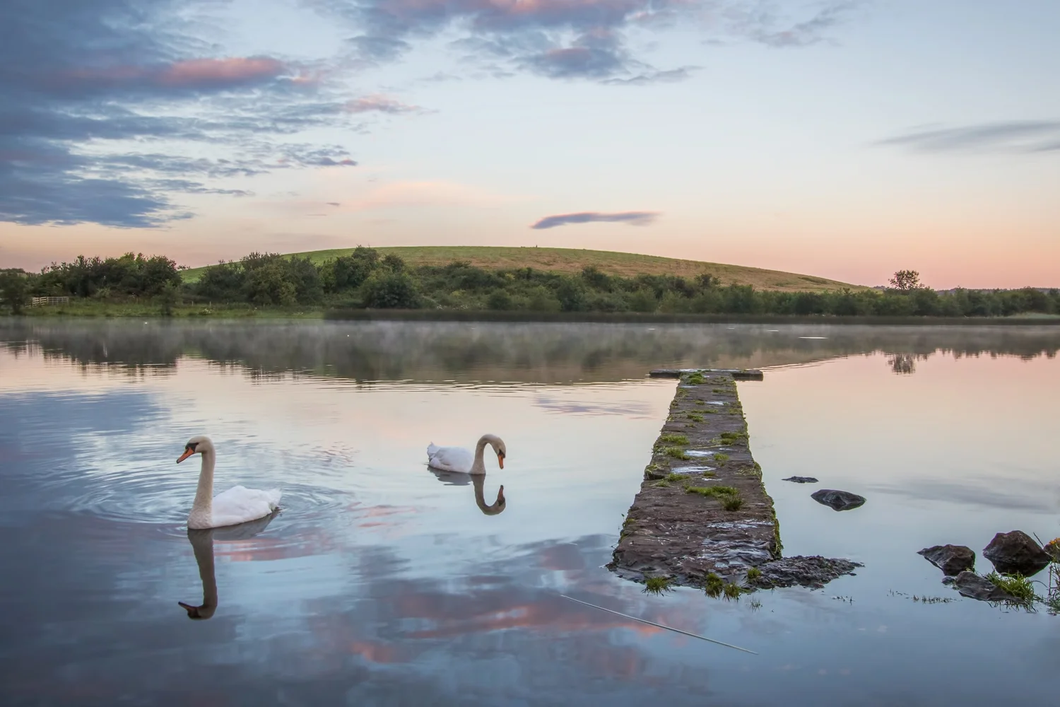 Peaceful lough at Trory