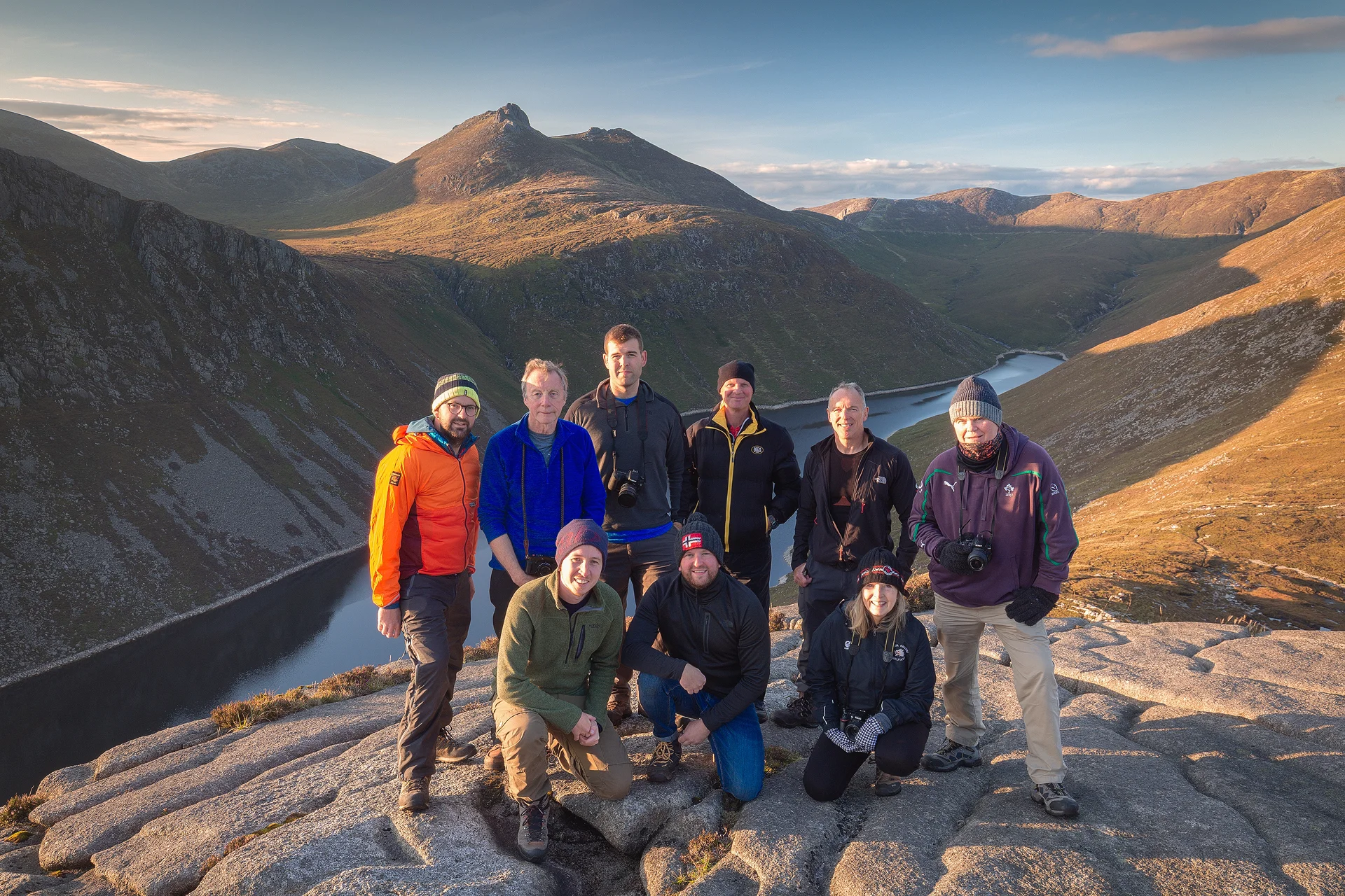 A group taking part in a Buzzard’s Roost Workshop