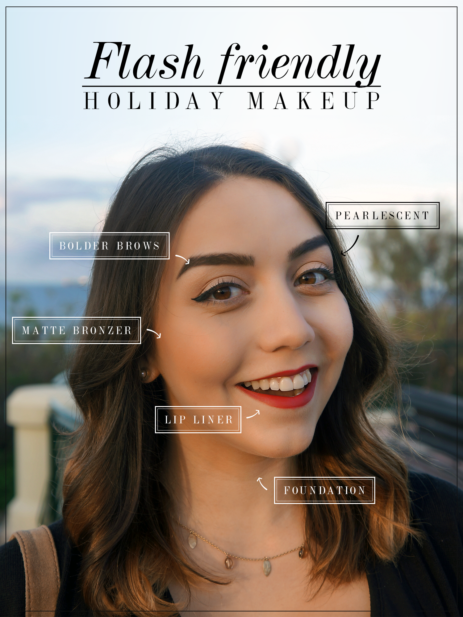flash friendly holiday makeup