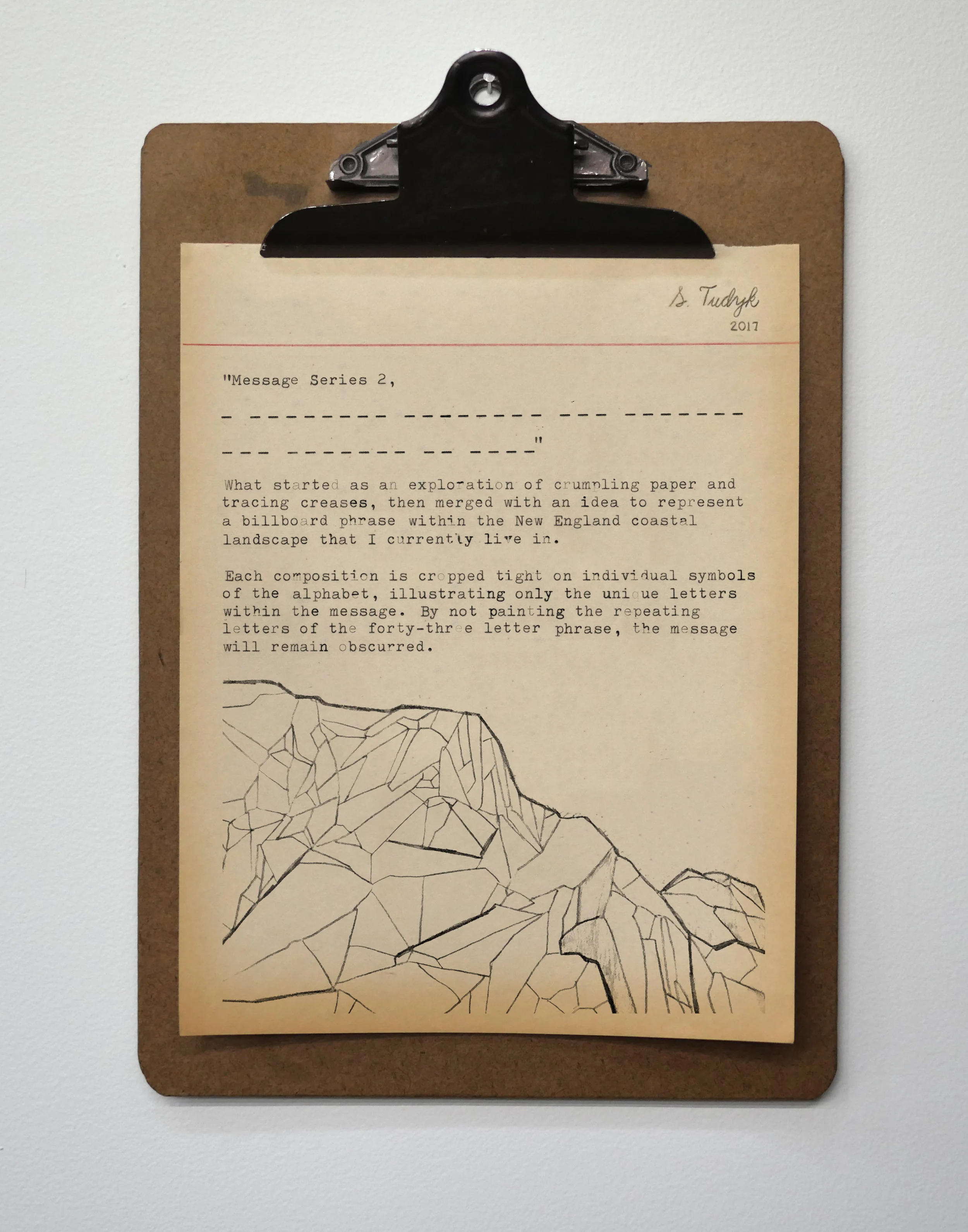 Message Series 2, Artist Statement