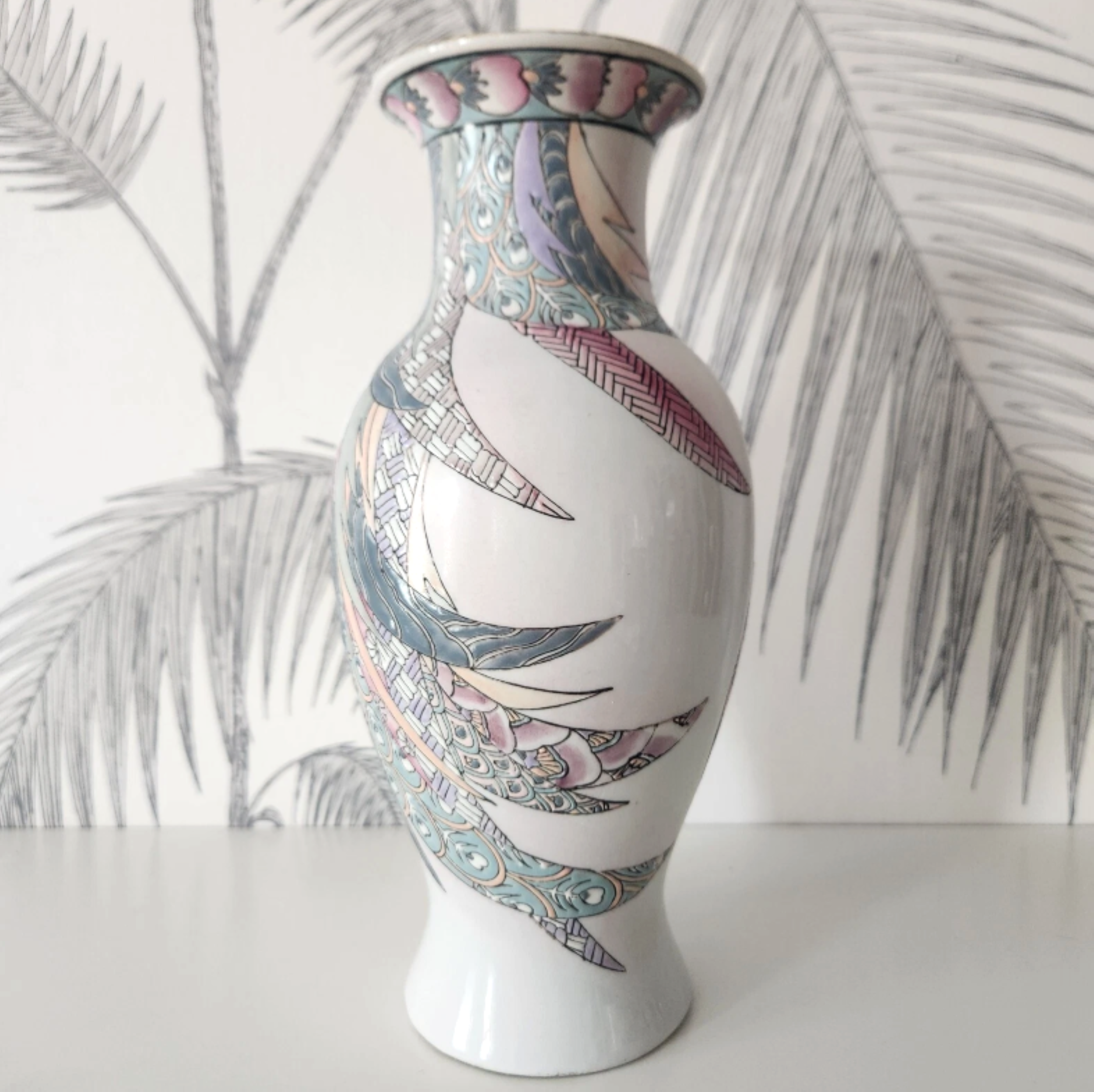 Vintage Ceramic Vase Handpainted In Macau 4.png