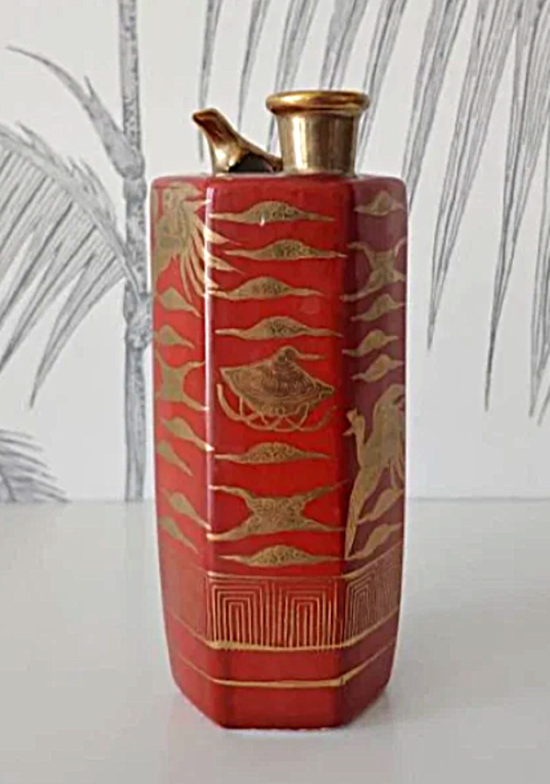 Vintage Sake Decanter, Whistling Sake Decanter, made in Japan, circa 30's 1.png
