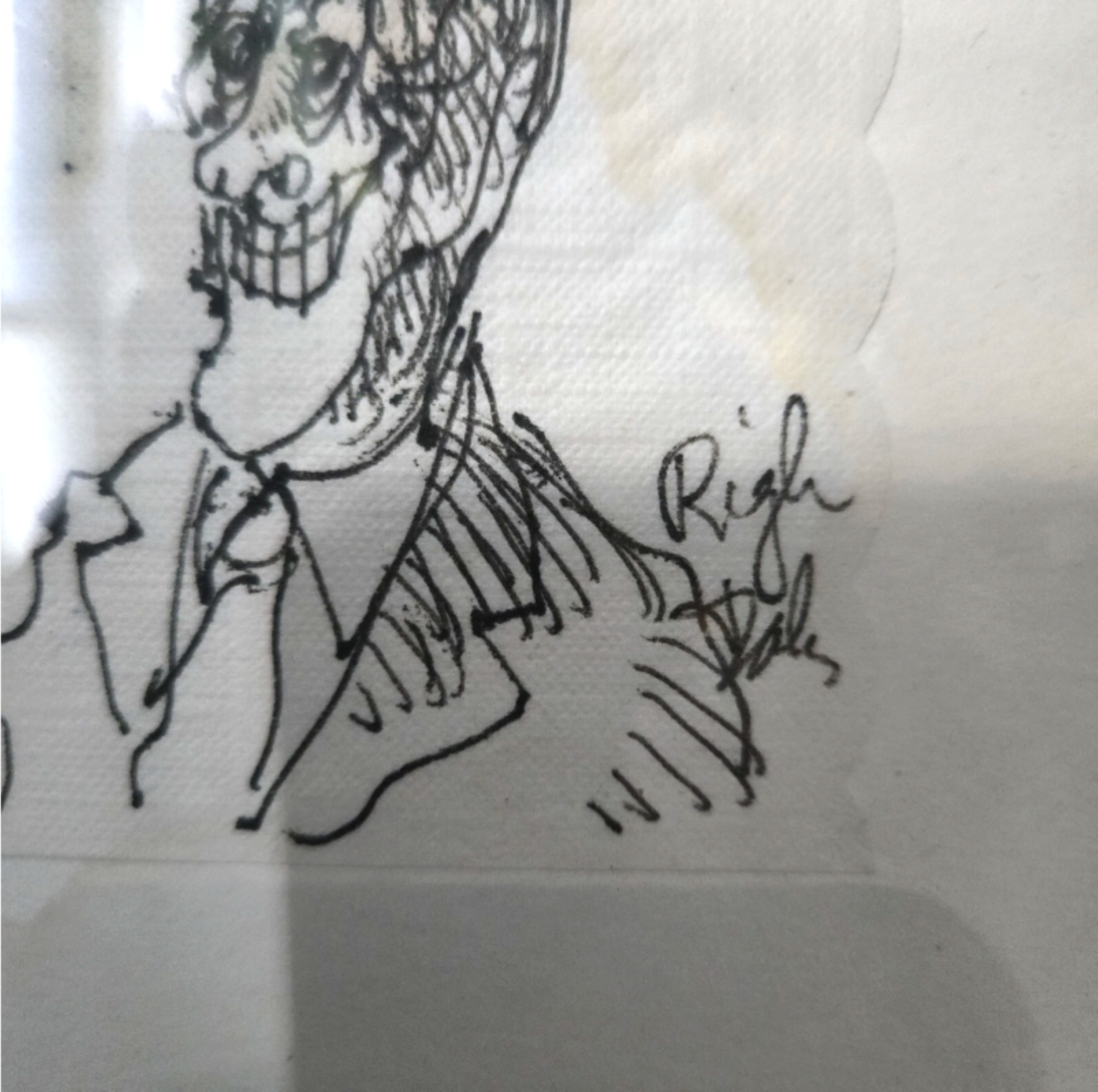 Salvador Dali, Original Napkin Drawings (Ink) 11.png