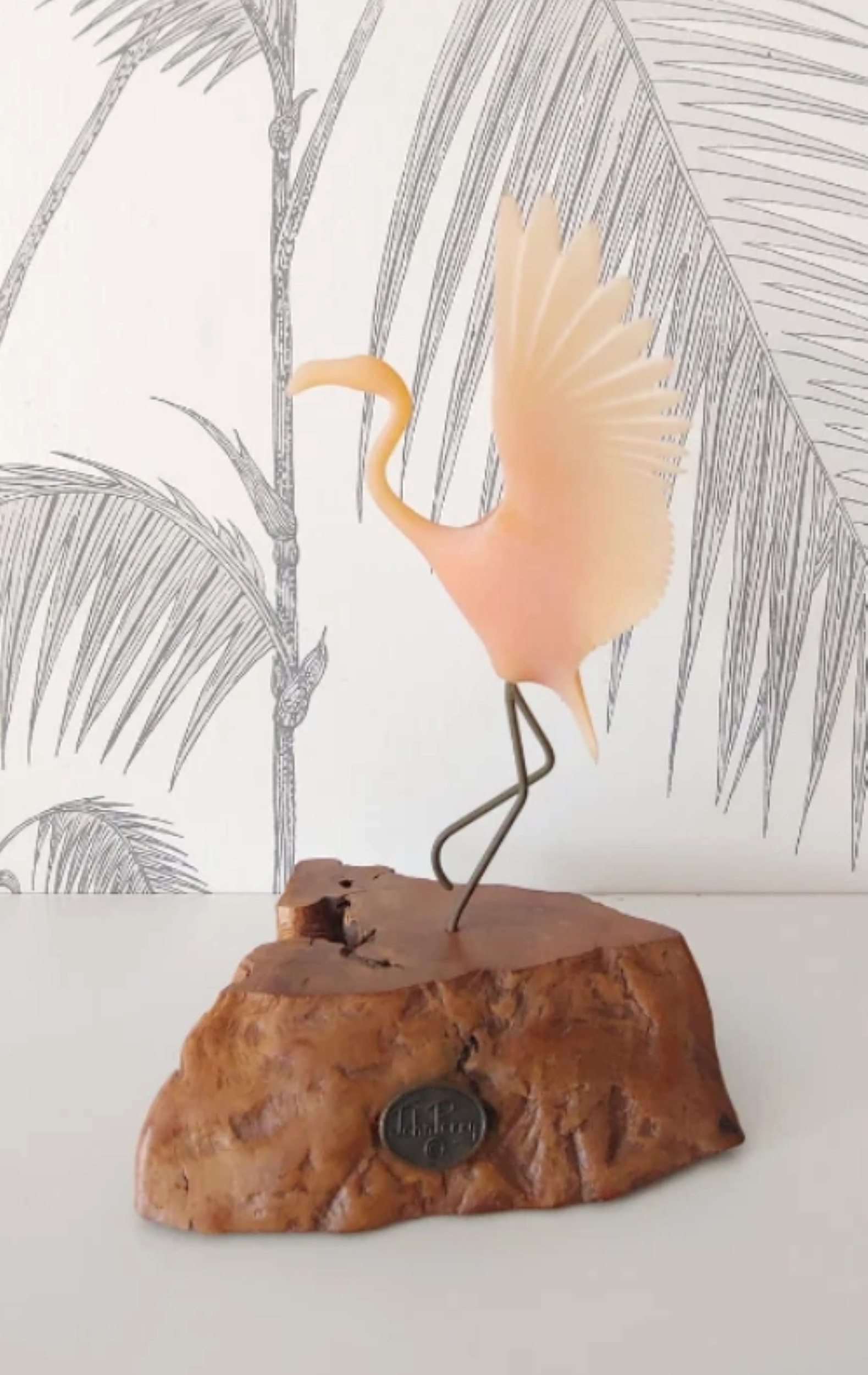 Vintage  Flamingo Statue,  by John Perry 1.png