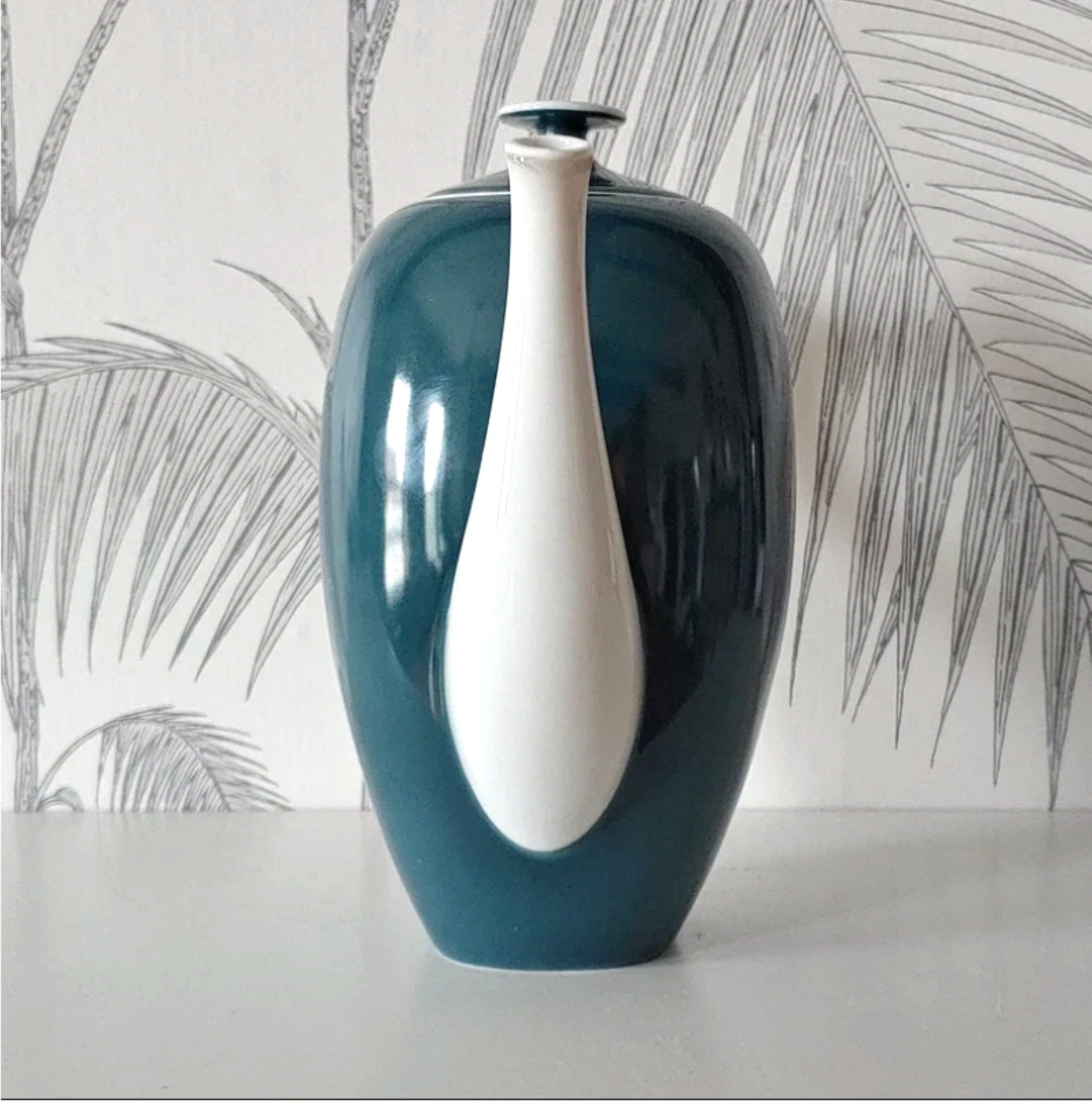 Vintage Teapot, Rosenthal, Dark Teal, made in Germany, circa 70's 2.png