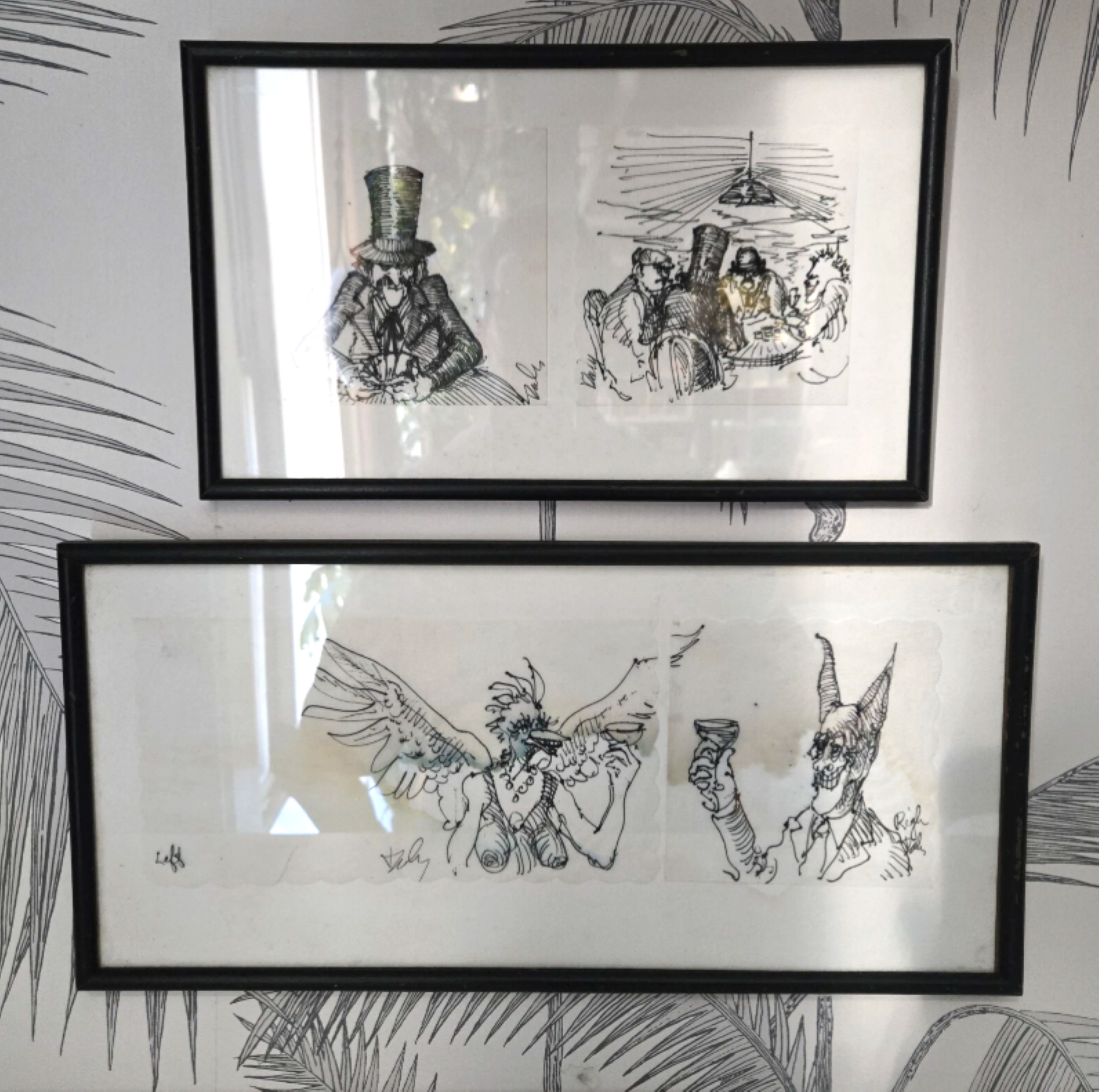 Salvador Dali, Original Napkin Drawings (Ink) 1.png