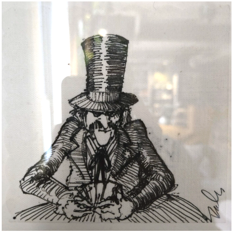 Salvador Dali, Original Napkin Drawings (Ink) 2.png