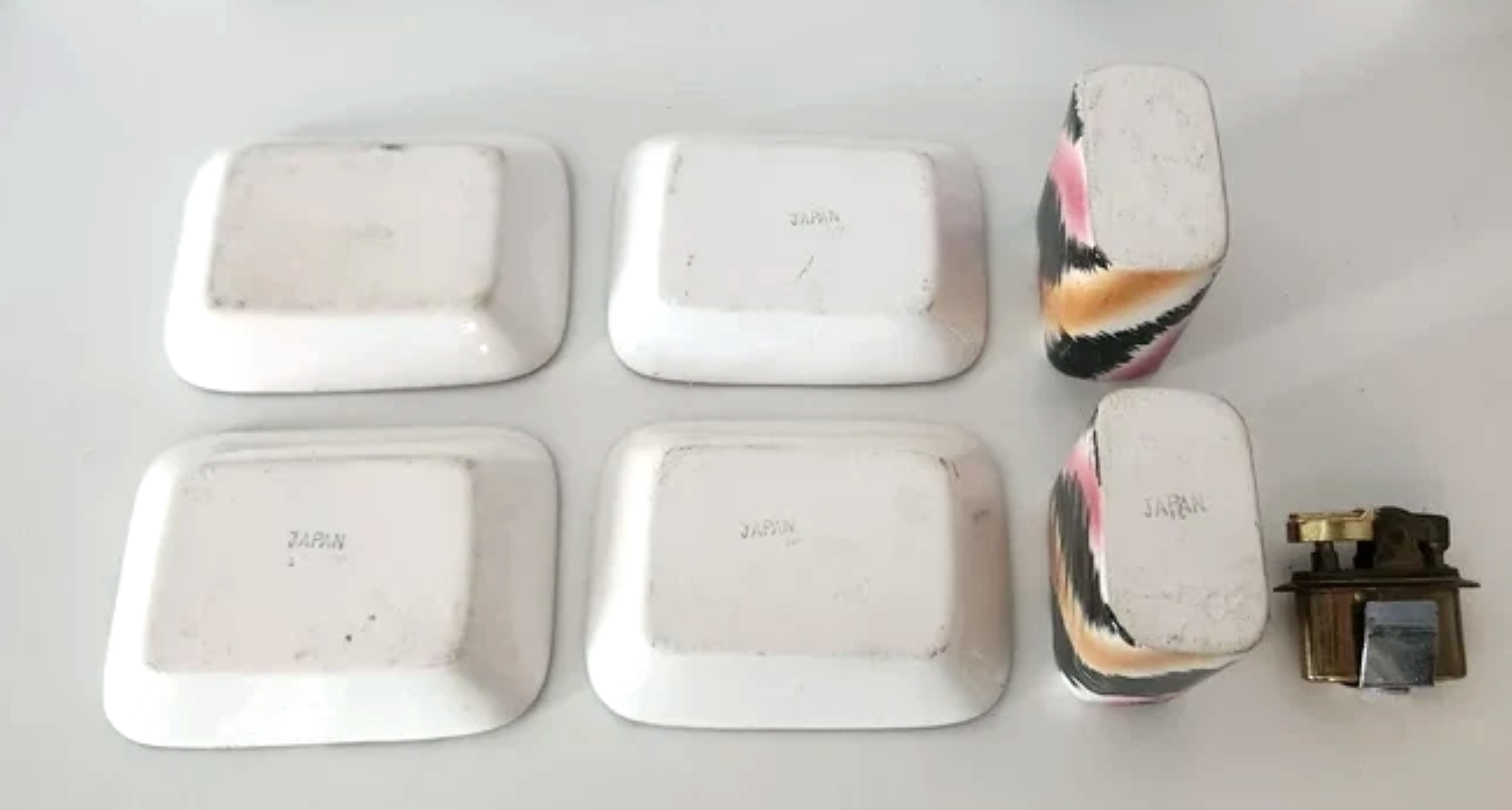 Vintage Ashtray Set w Lighter 4.png