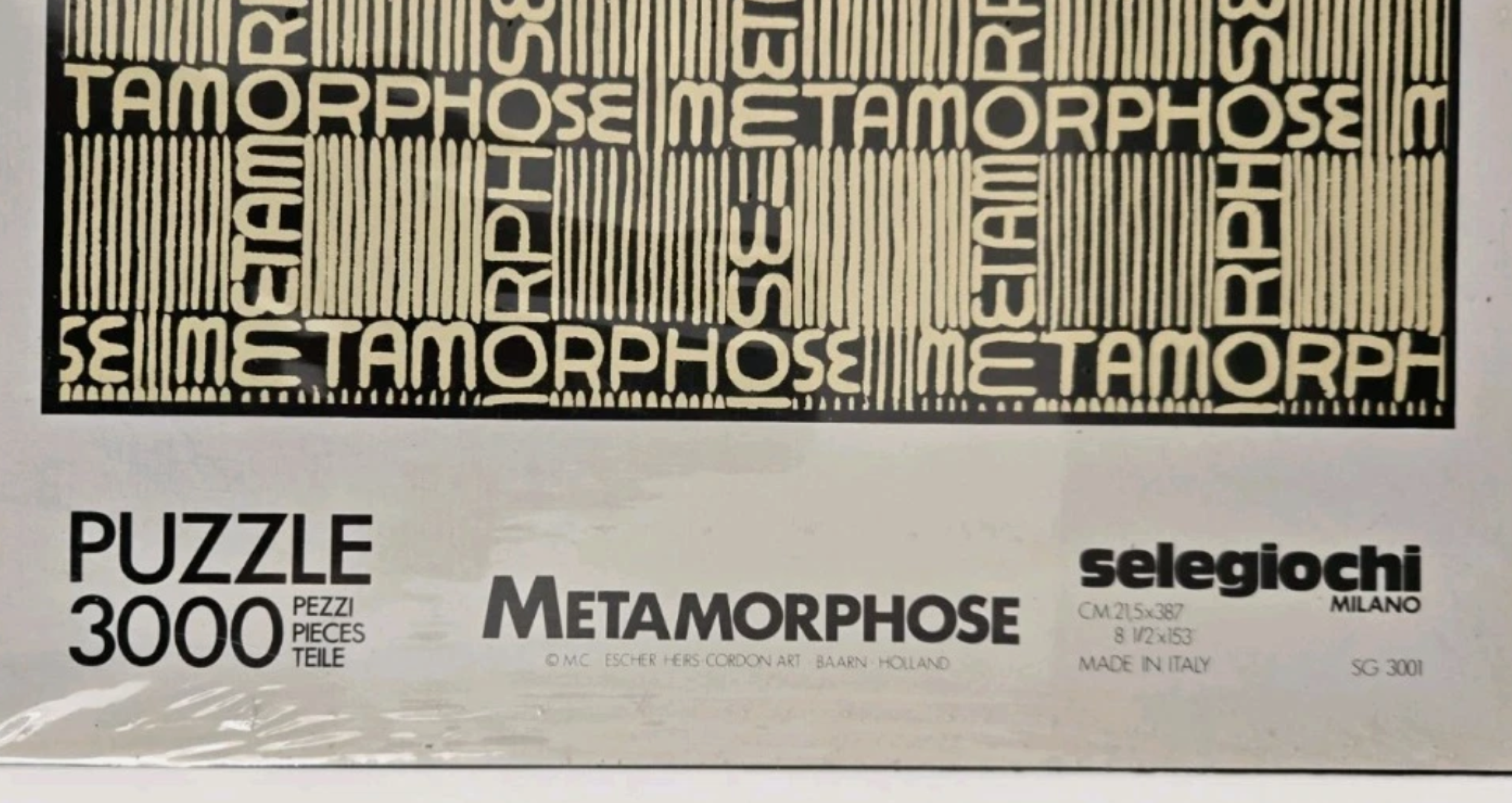 SEALED M.C.Escher Metamorphose Selegiochi 3000 Piece Jigsaw Puzzle 5.png