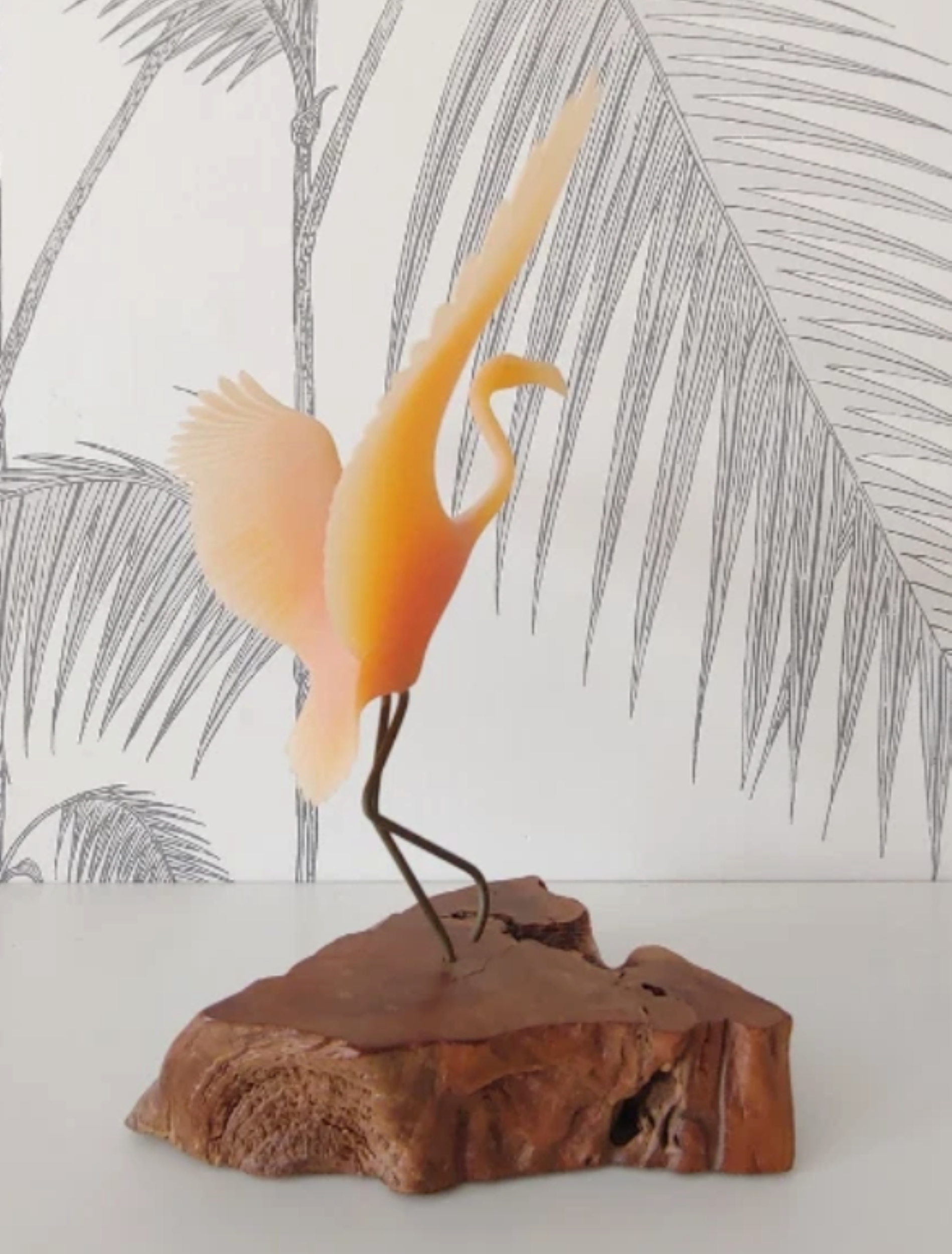 Vintage  Flamingo Statue,  by John Perry 3.png