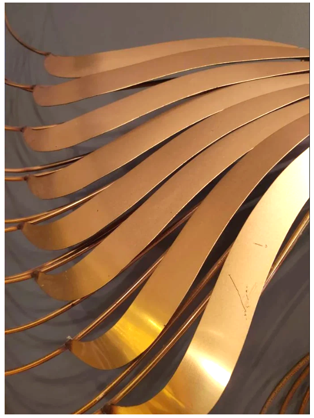 Vintage Curtis Jere Peacock Metal Wall Sculpture circa 80's 4.png