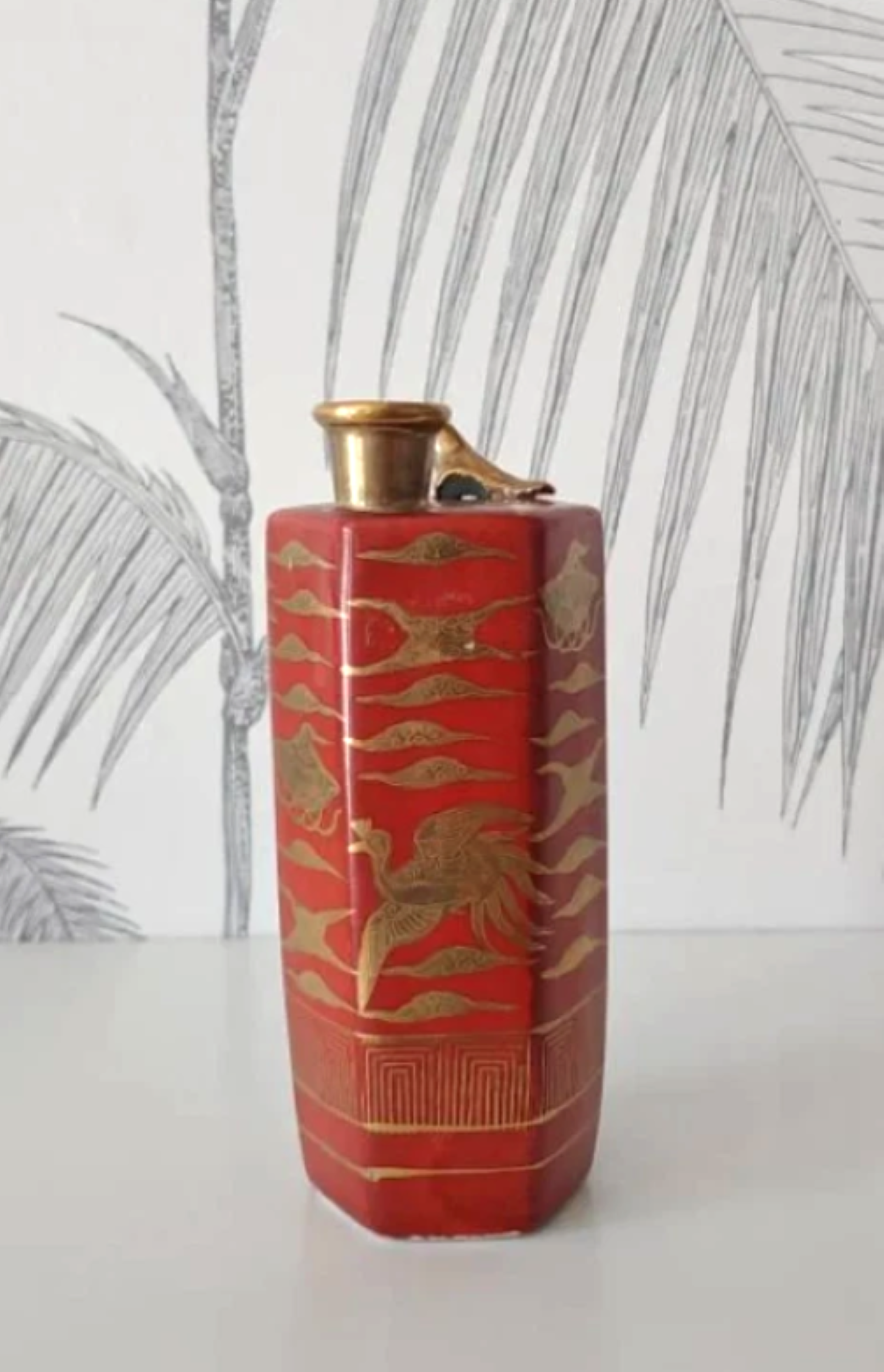 Vintage Sake Decanter, Whistling Sake Decanter, made in Japan, circa 30's 3.png