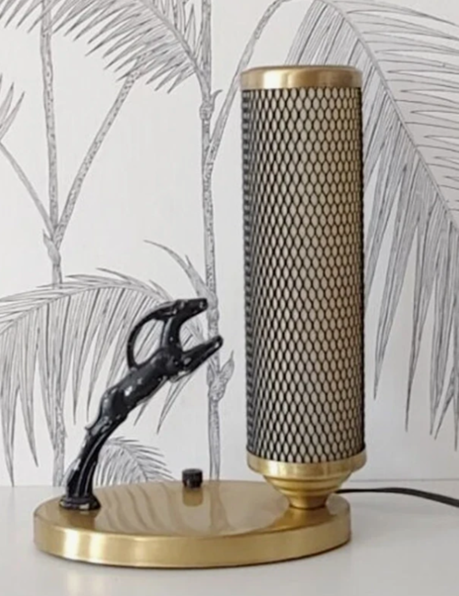 Art Deco Gazelle Table Lamp | Vintage American Sculptural Lamp by Underwriters’ Laboratories | Circa 1930s