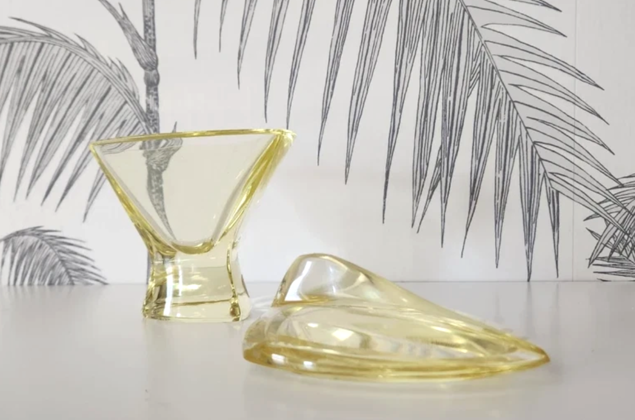 Vintage Bowl, Jewelry, Thick and Heavy Glass, made in West Germany, Art Deco 7.png