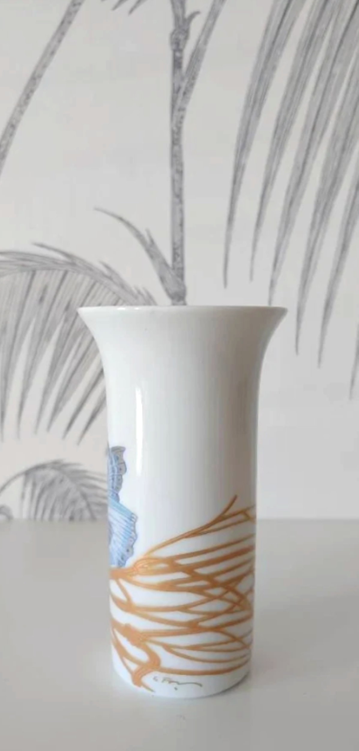 Vintage Vase, Butterfly motif, Rosenthal Studio, made in Germany, circa 60's 2.png