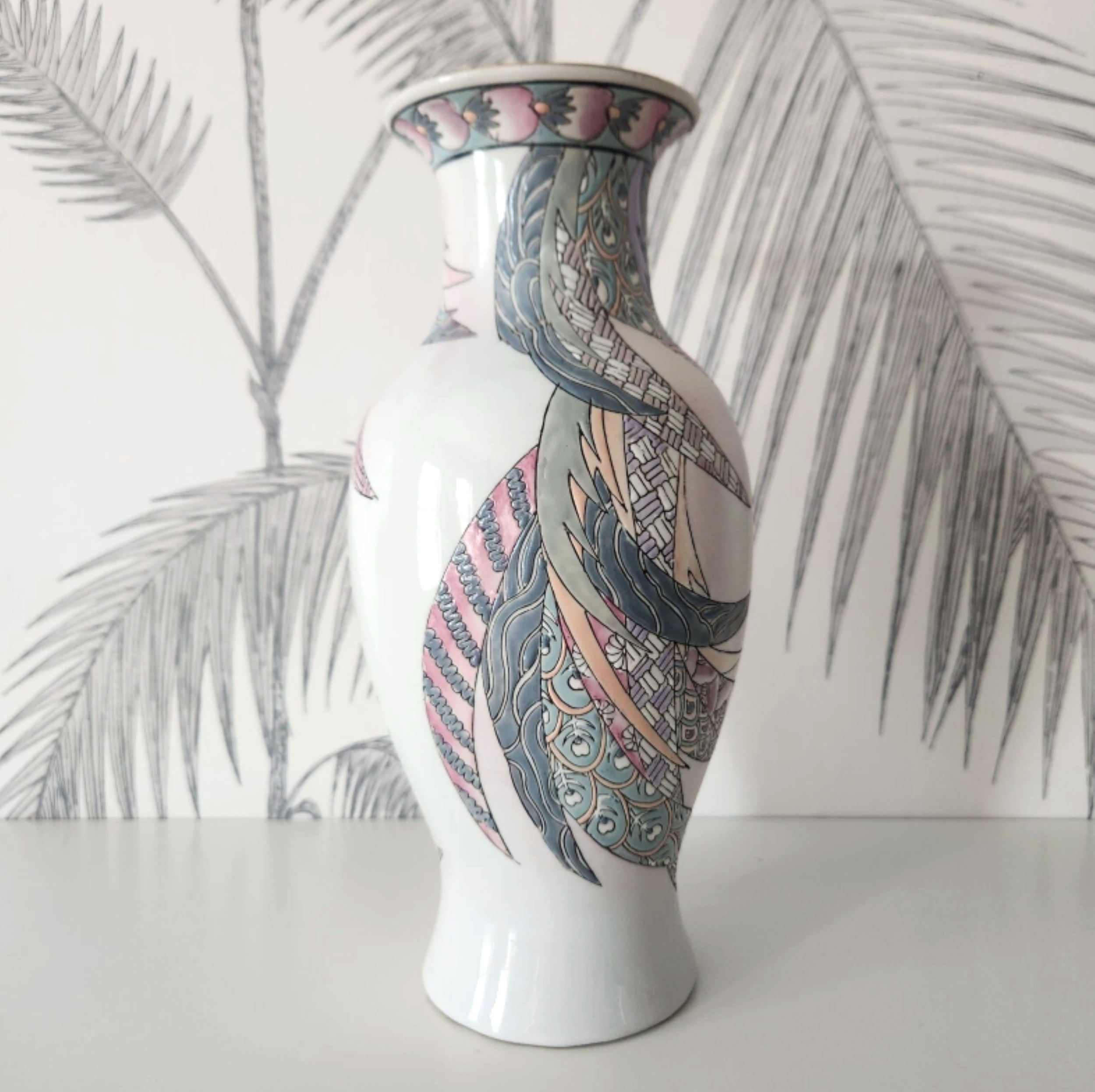 Vintage Ceramic Vase Handpainted In Macau 3.png