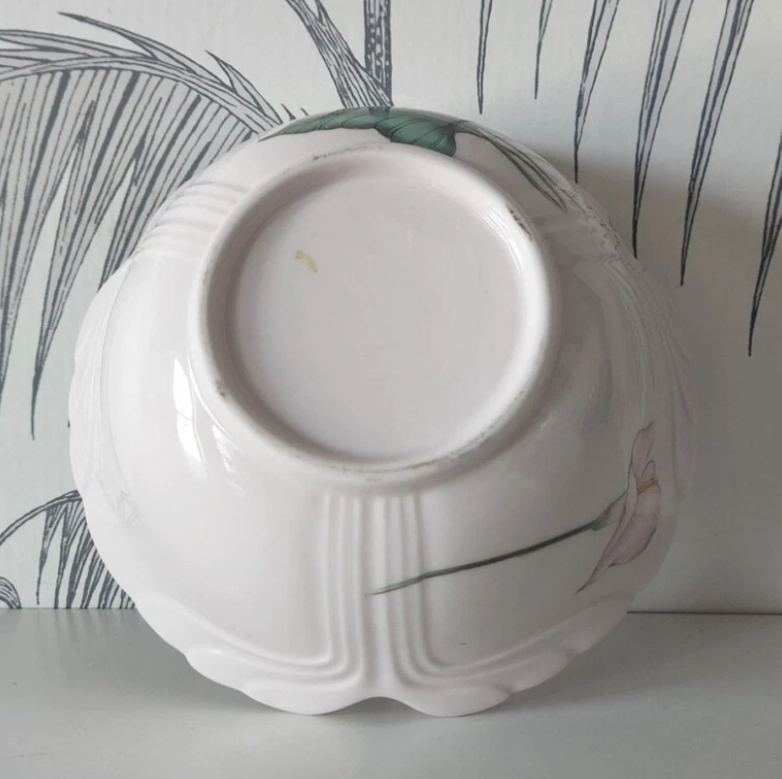 Vintage Bowl, Toyo Pottery, Calla Lily, Decorative, made in Japan 9.png