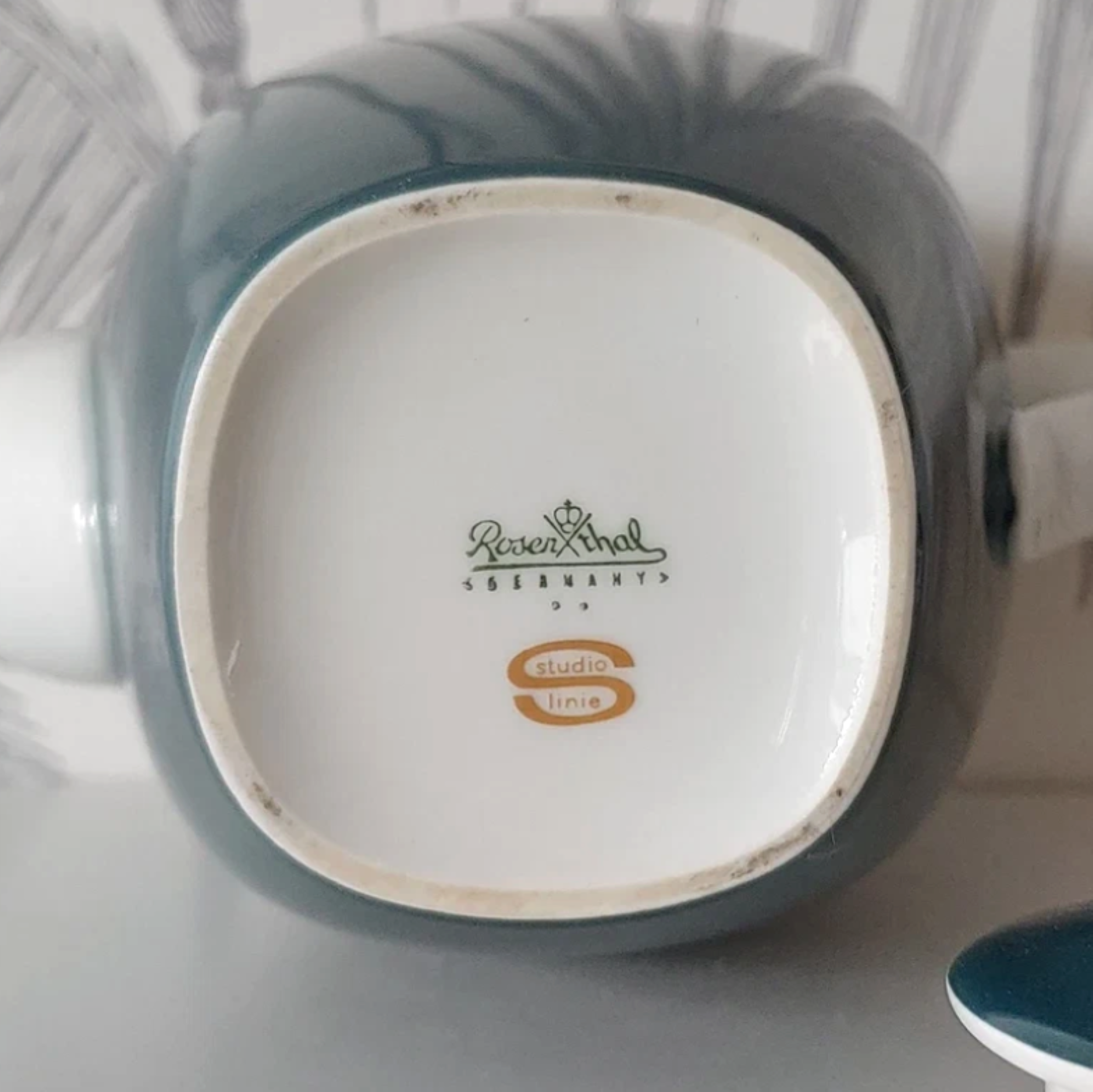 Vintage Teapot, Rosenthal, Dark Teal, made in Germany, circa 70's 7.png