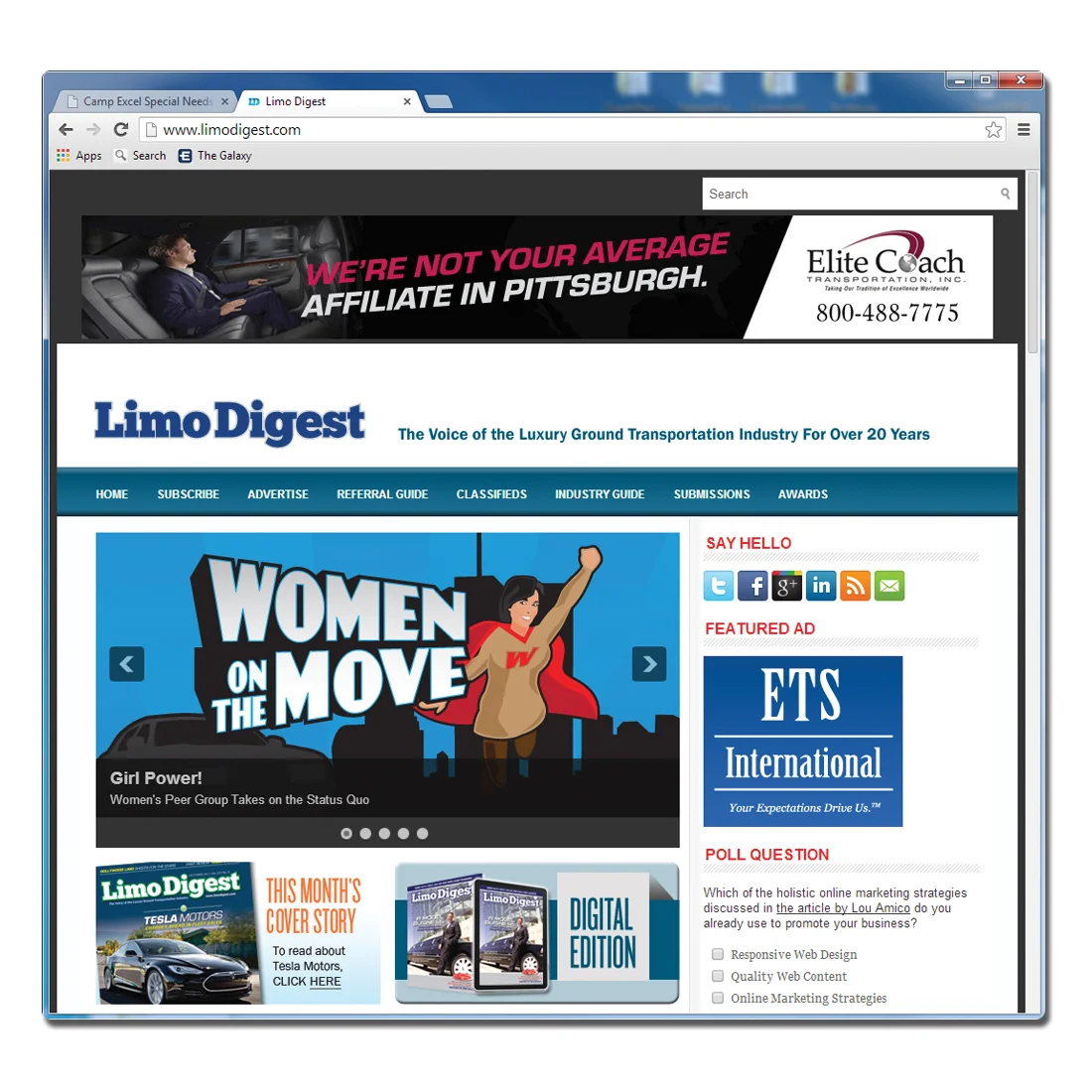 Limo Digest Website Design