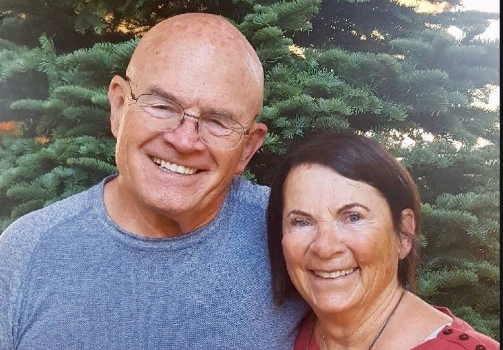 Here seen with her husband, Russ. Image from Marielle Banducci