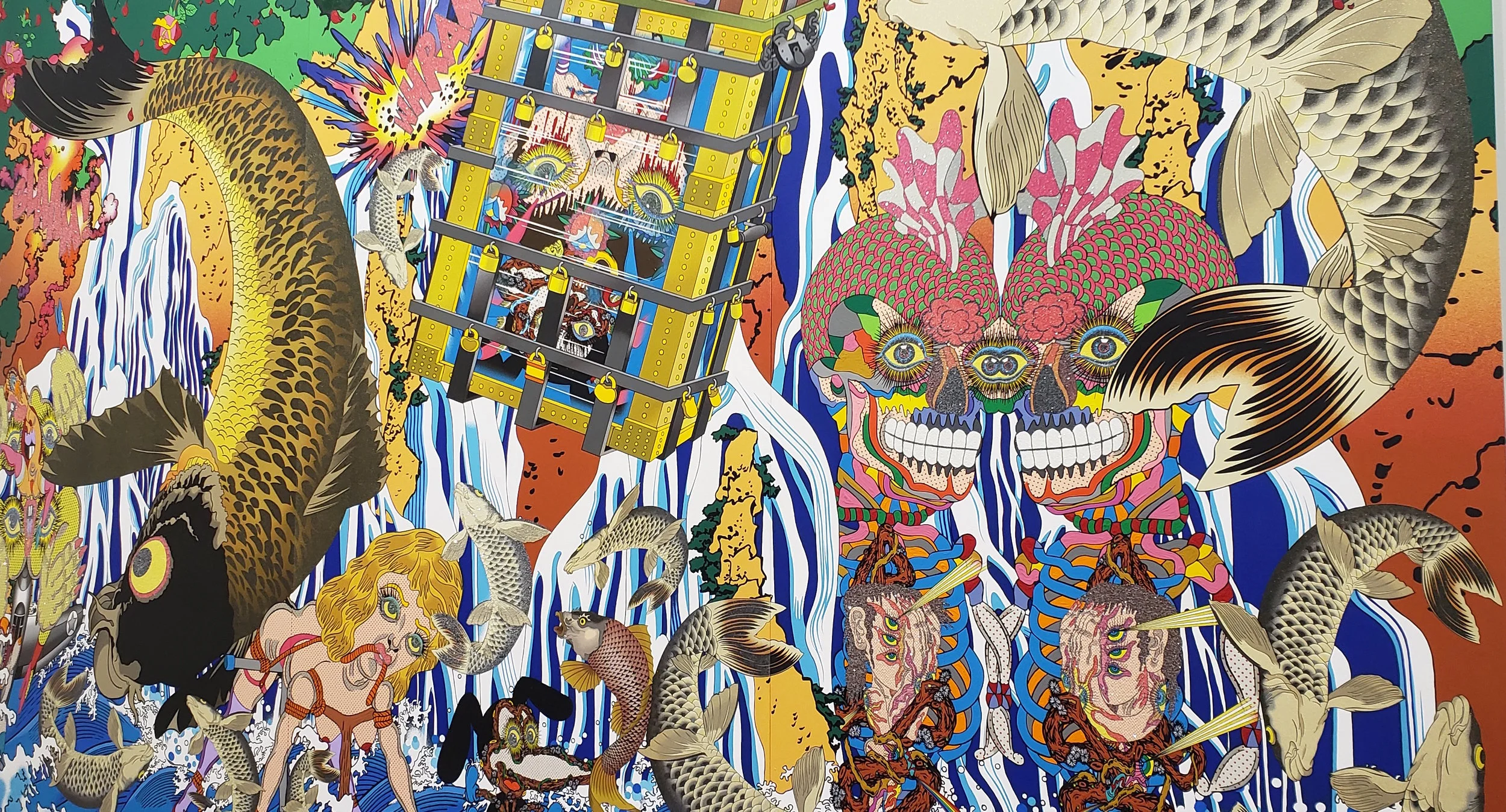 Paradise of Eyes, 2018, by Keiichi Tanaami.