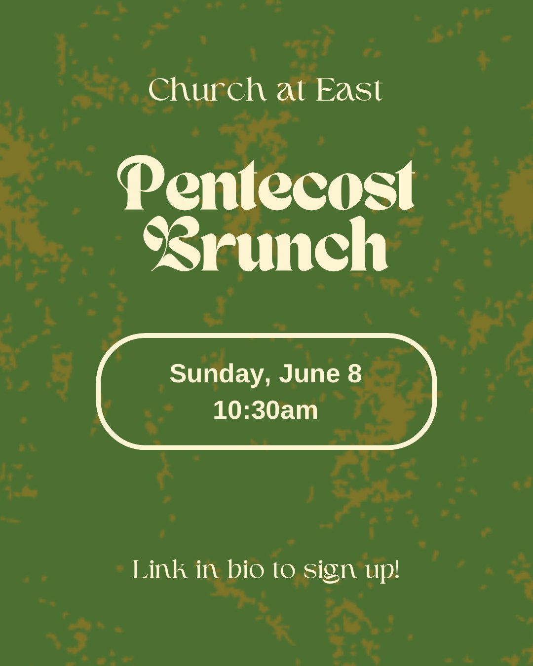 We hope you can join us this Sunday for our first Pentecost brunch! We will meet at 10:30am to celebrate together. Link in bio.