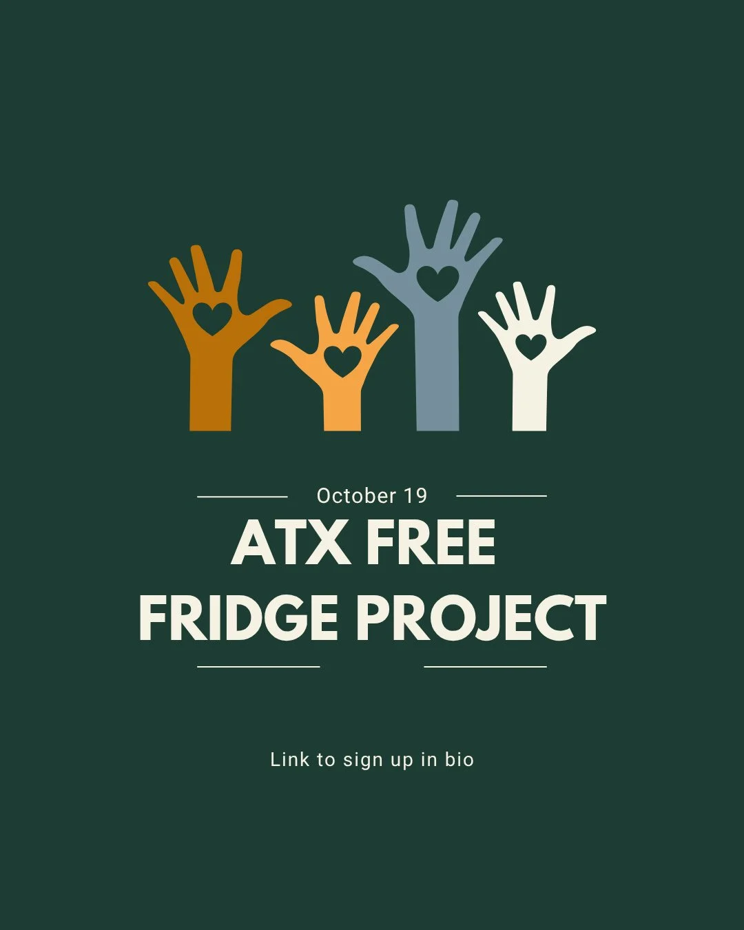 On Sunday October 19th at 9:30am, we&rsquo;ll gather before service to make meals for the ATX Free Fridge Project. This is one of the simplest, most hands-on ways we can love our neighbors and share food with those who need it most.⁠
⁠
Sign up at the