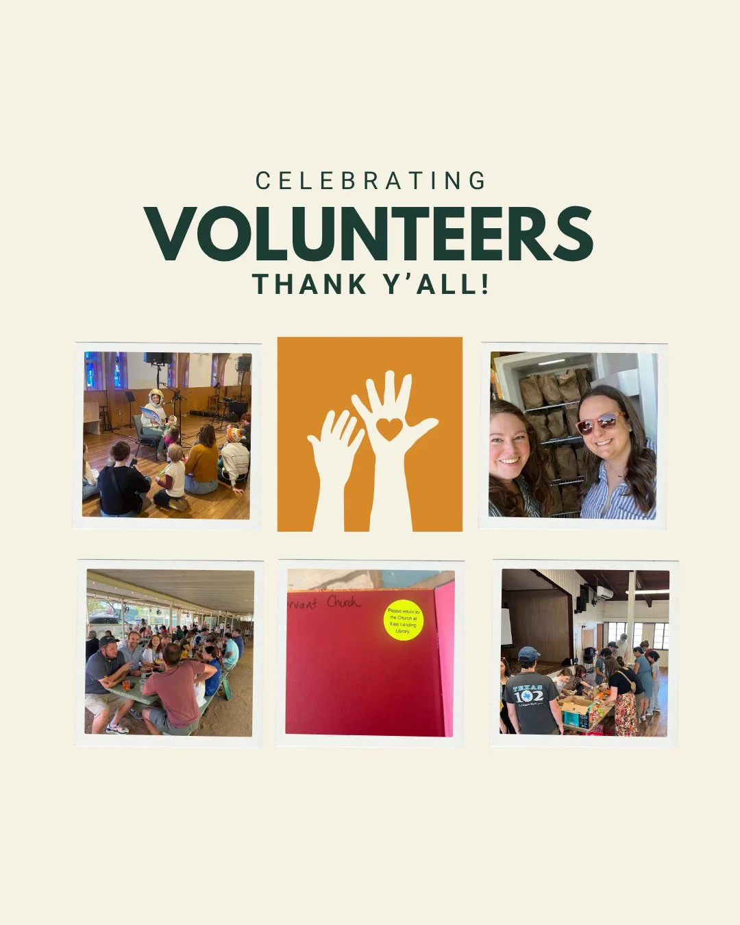 Save the date: Church at East Volunteer Appreciation Day is on Sunday, October 26th! We&rsquo;re planning a little surprise to celebrate the people who make Church at East happen week after week.⁠
⁠
We couldn&rsquo;t do this without you&mdash;and we 