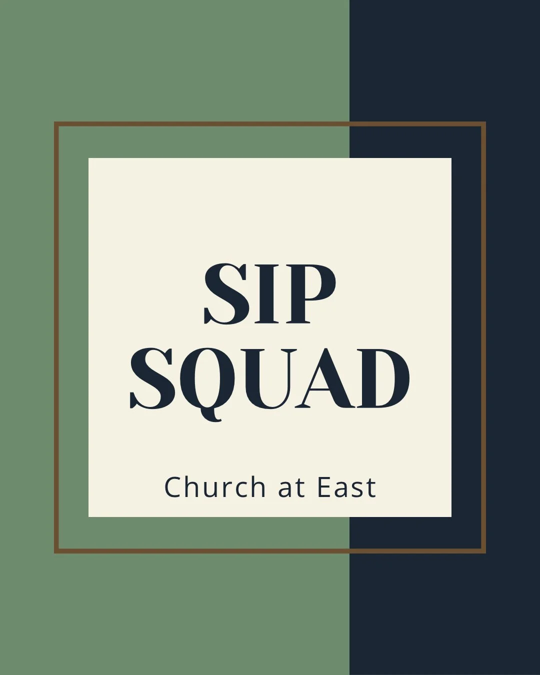 Sip Squad is tomorrow night! Join us at 7:30pm for a relaxed evening of community and conversation.