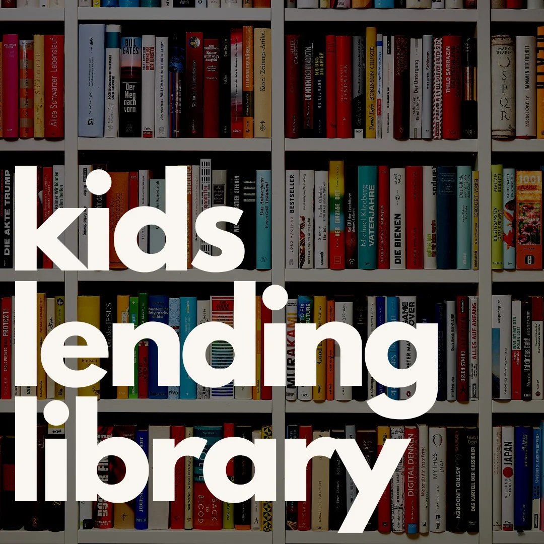 Don&rsquo;t forget to check out our Kids Lending Library! It&rsquo;s stocked with great books for kids&mdash;and even a few for adults.⁠
⁠
Grab something new to read this week and bring it back next time to swap!