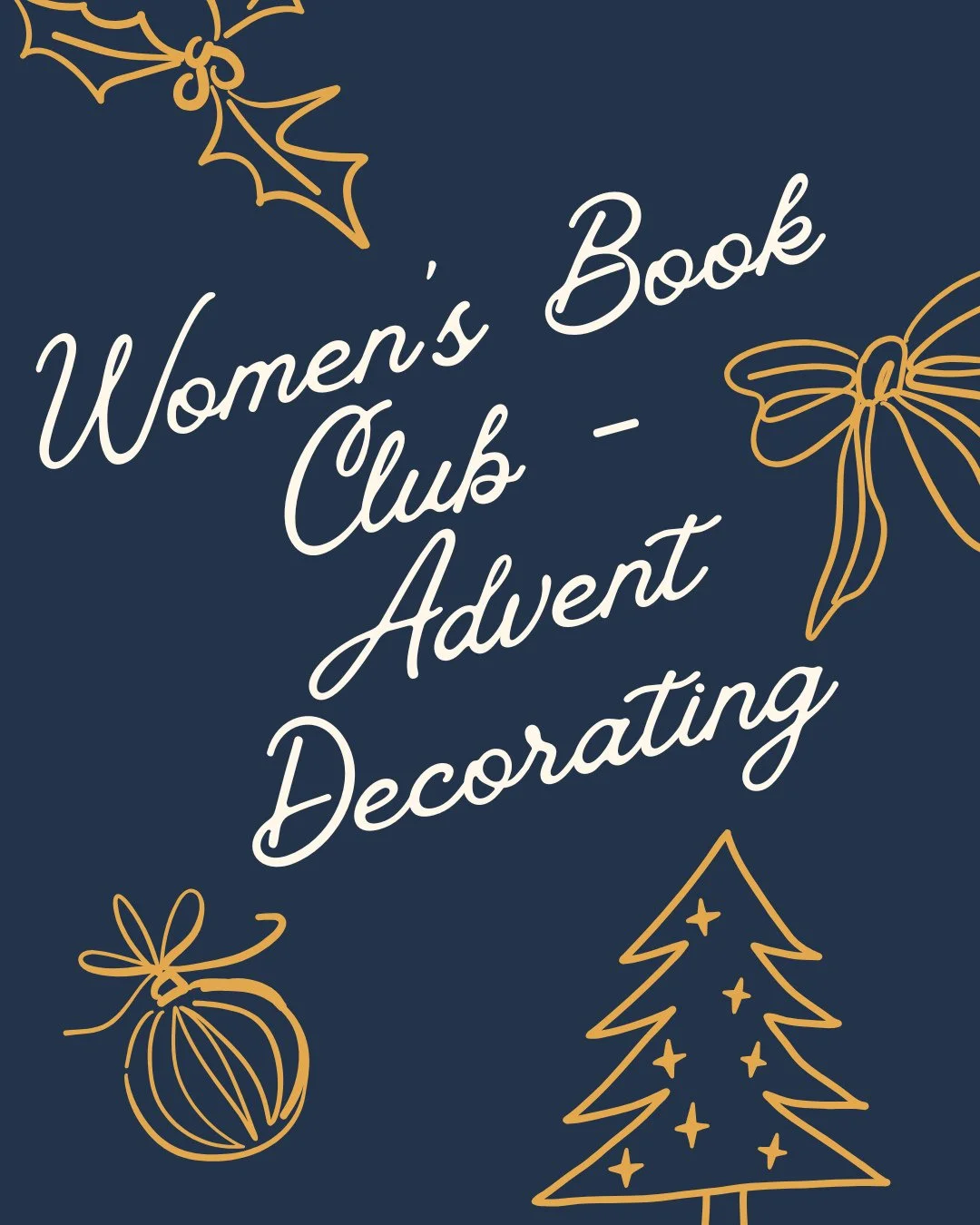 This Sunday! 🎄✨ We&rsquo;ll gather at 7pm to decorate for Advent together &mdash; everyone&rsquo;s invited (kids too!). Come help us make the space beautiful for the season.