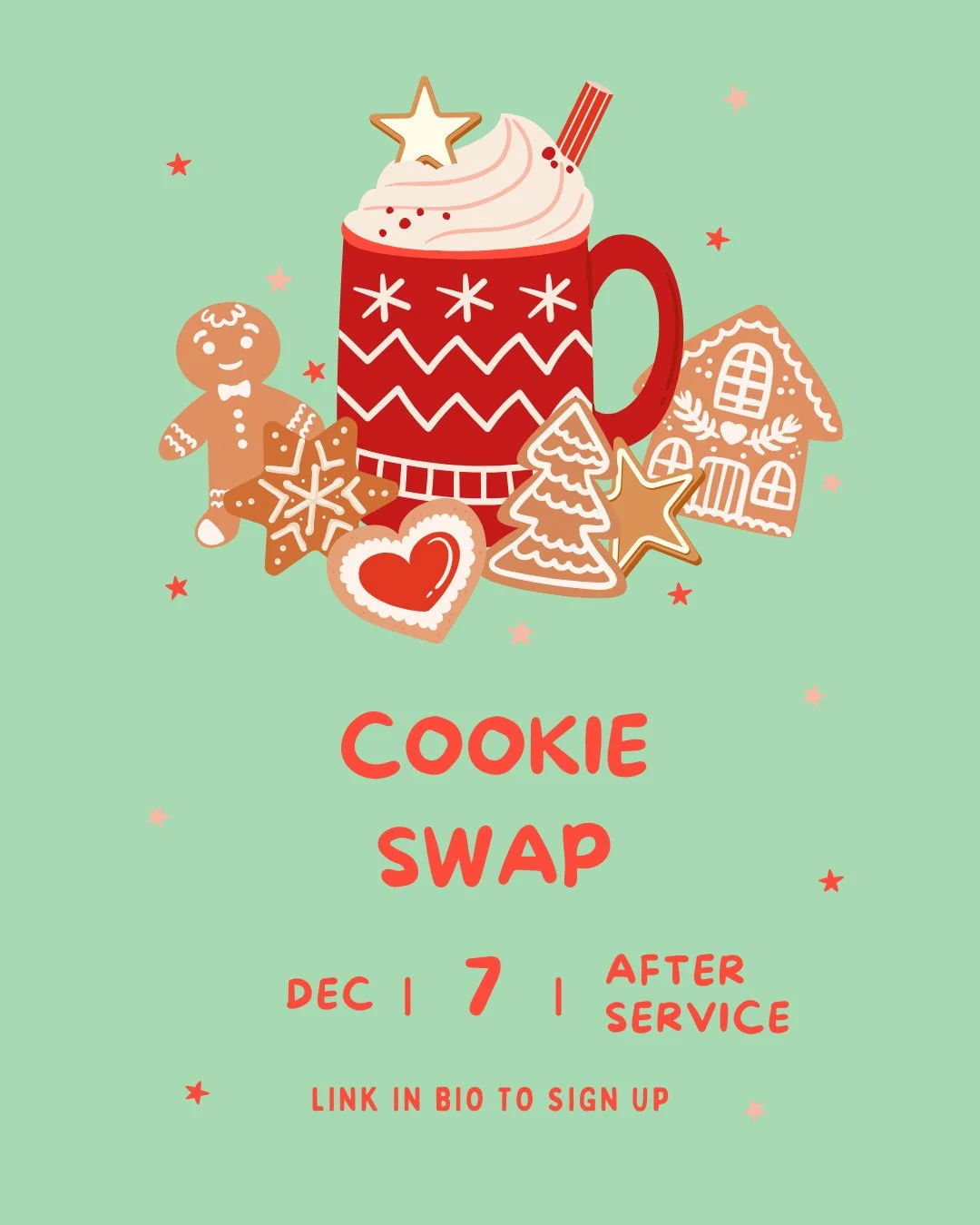 Join us on Sunday for our annual Cookie Swap! Info and a link to sign up are in our bio. 🍪🌲