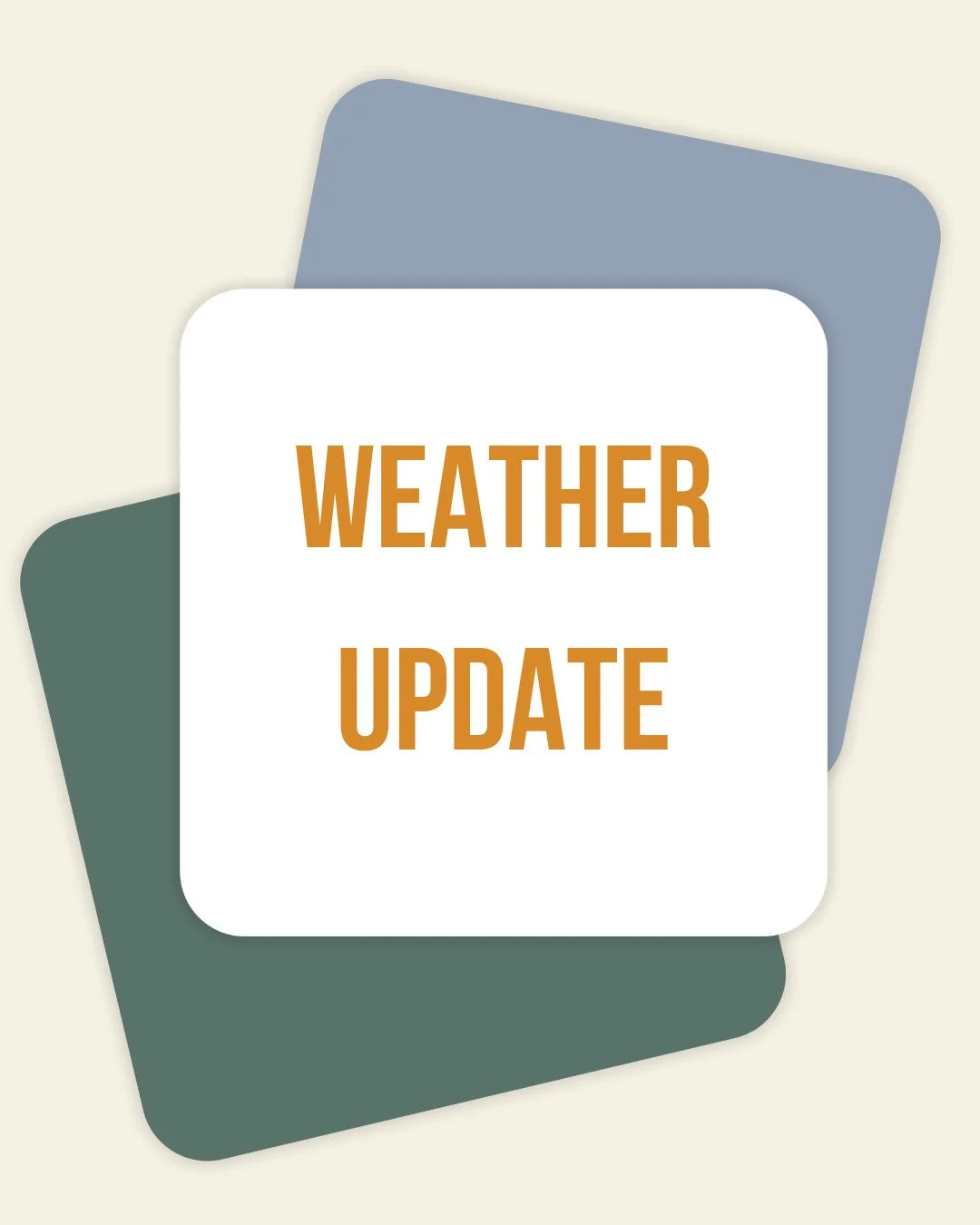 We&rsquo;re monitoring the weather and will keep you posted about the status of Sunday&rsquo;s gathering. Any updates will be shared here on Instagram and sent out through our email newsletter. Stay warm and we&rsquo;ll keep you in the loop!