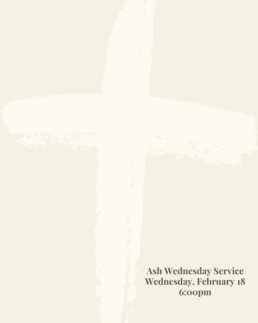 Join us at Church at East on Wednesday, February 18 at 6pm for a Ash Wednesday service.⁠
⁠
Whether Lent is a long-held rhythm for you or something new, this is a space to pause, remember, and turn our hearts toward God together.