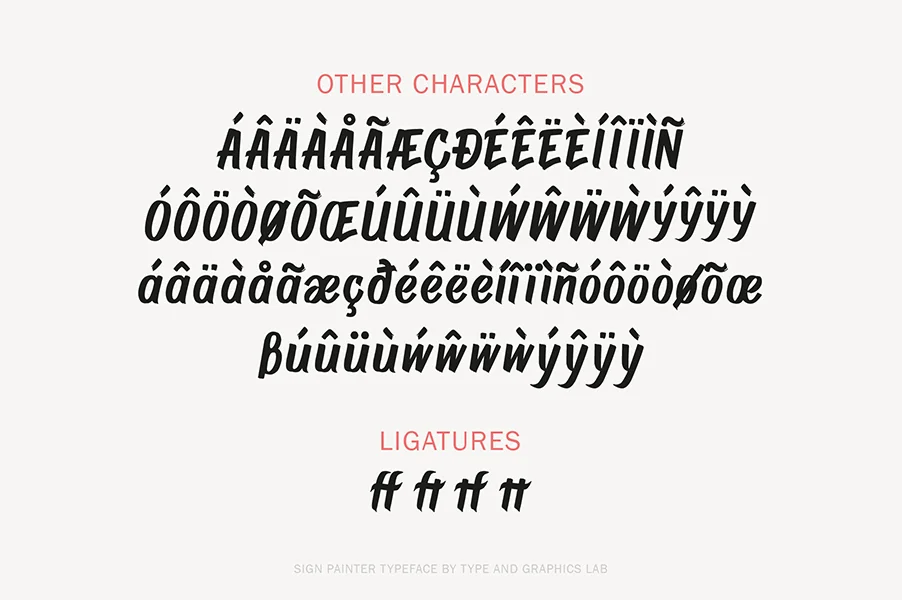 Sign Painter Typeface