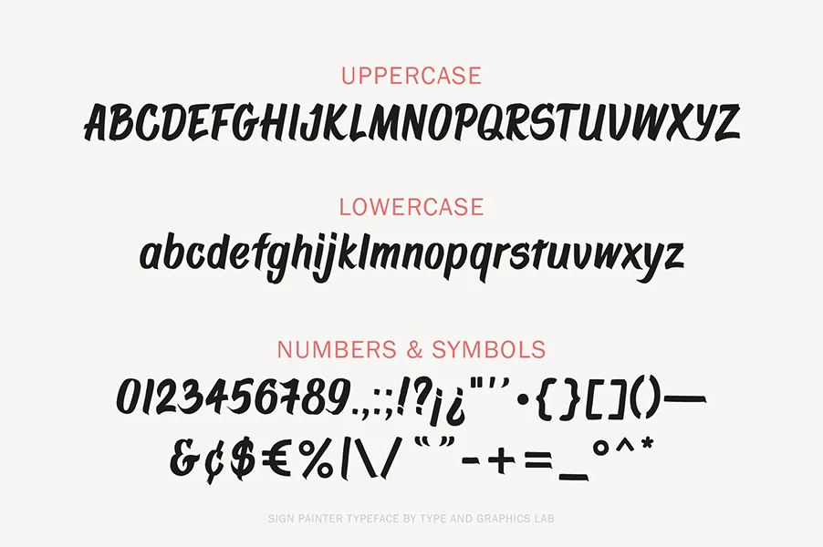 Sign Painter Typeface