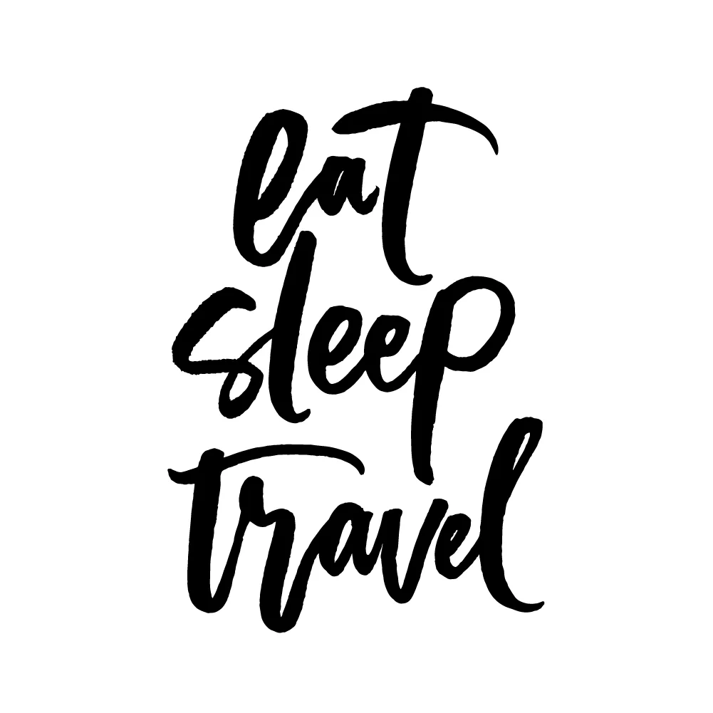 Eat, sleep, travel | 100 Days of Lettering by Type and Graphics Lab | typeandgraphicslab.com