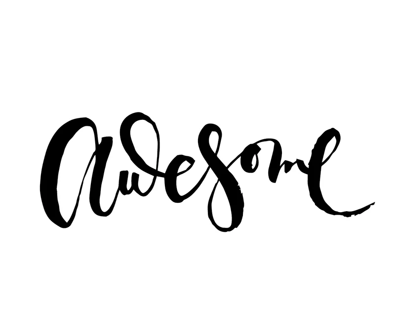 Awesome | 100 Days of Lettering by Type and Graphics Lab | typeandgraphicslab.com