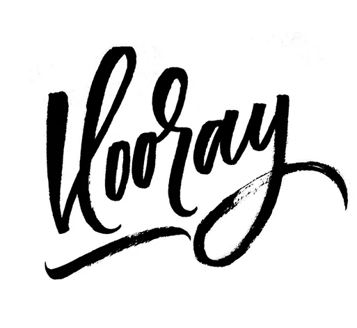 Hooray | 100 Days of Lettering | By Type and Graphics Lab | typeandgraphicslab.com
