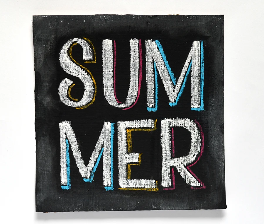 Summer | 100 Days of Lettering | By Type and Graphics Lab | typeandgraphicslab.com