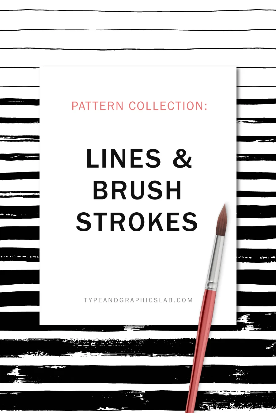 A collection of hand drawn patterns with lines and brush strokes by Type and Graphics Lab | Available for sale | typeandgraphicslab.com