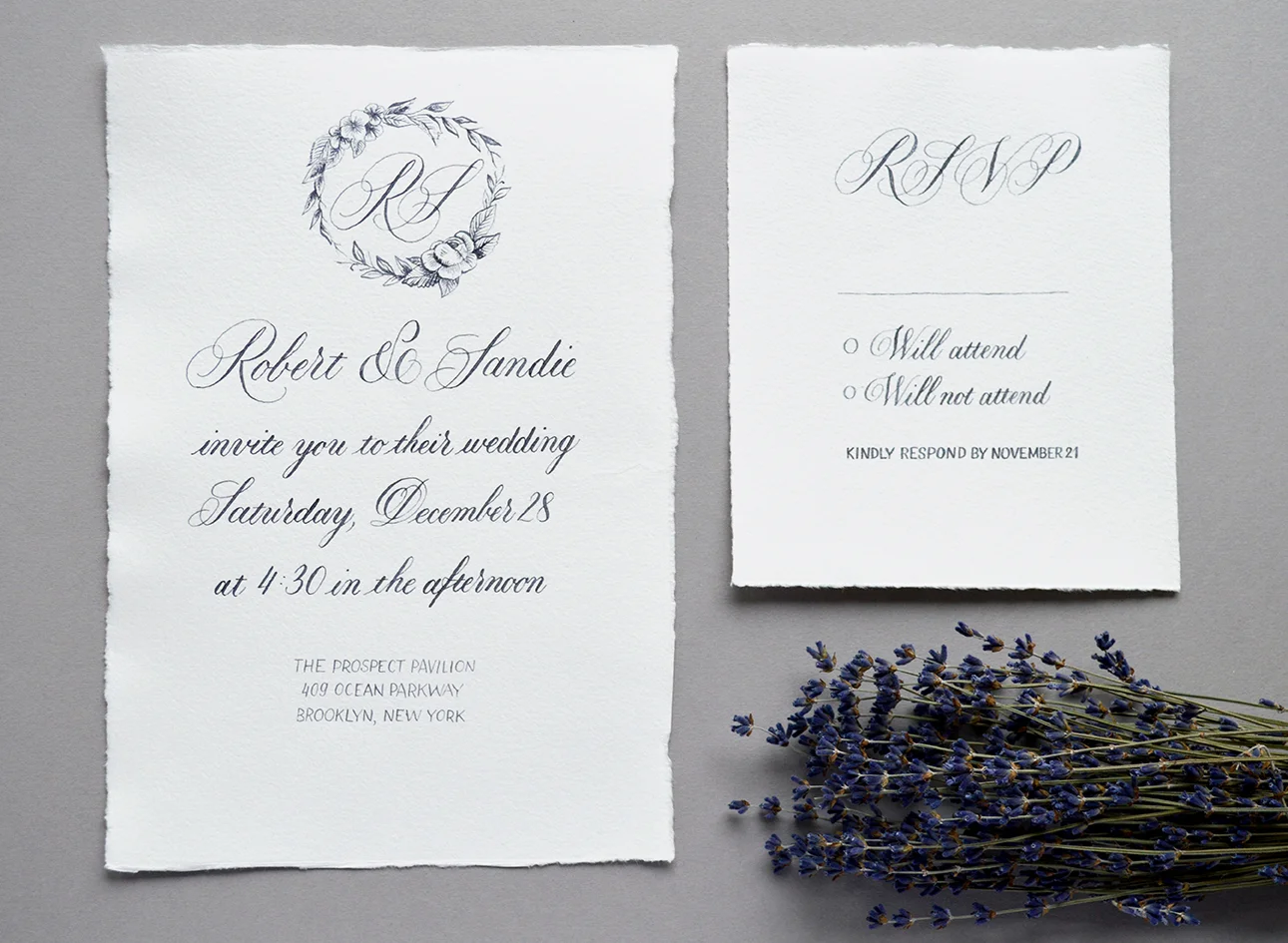Wedding Collection: Paris in the snow by Type and Graphics Lab | typeandgraphicslab.com