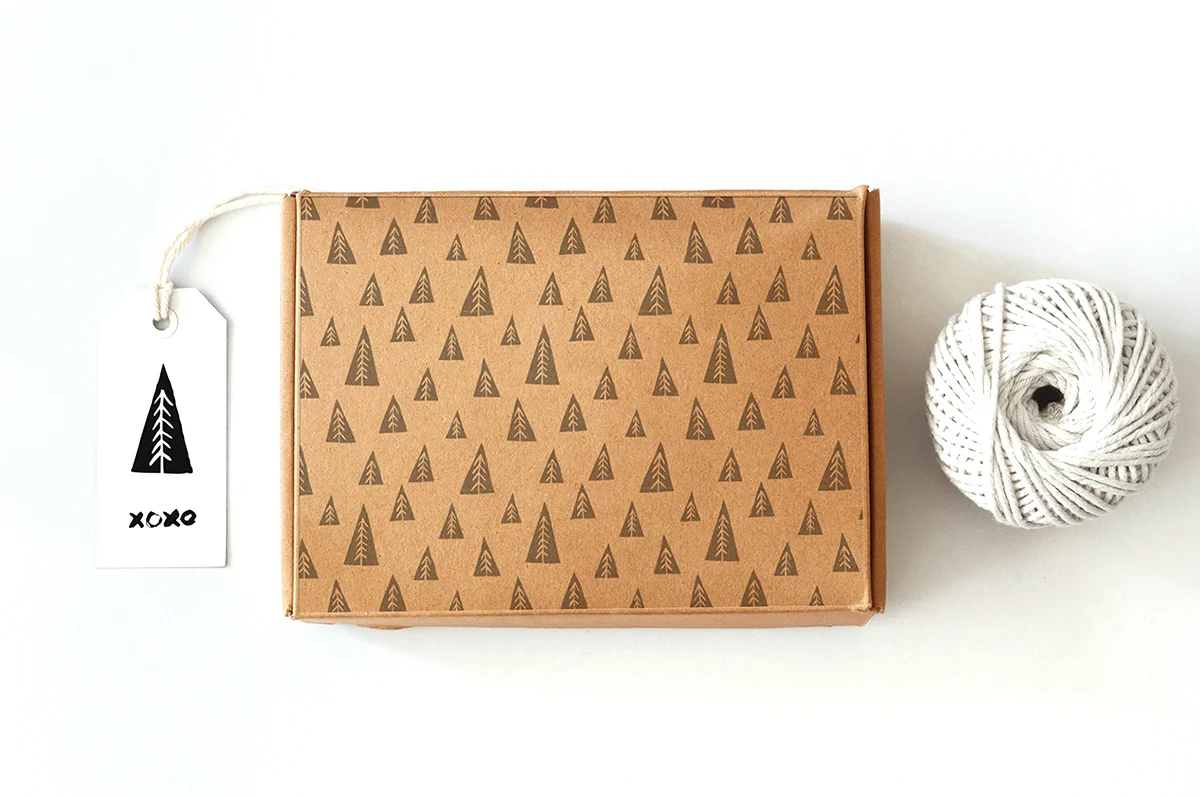 A collection of handdrawn Christmas trees. Decorative elements and repeat patterns by Type and Graphics Lab | Available for sale | typeandgraphicslab.com