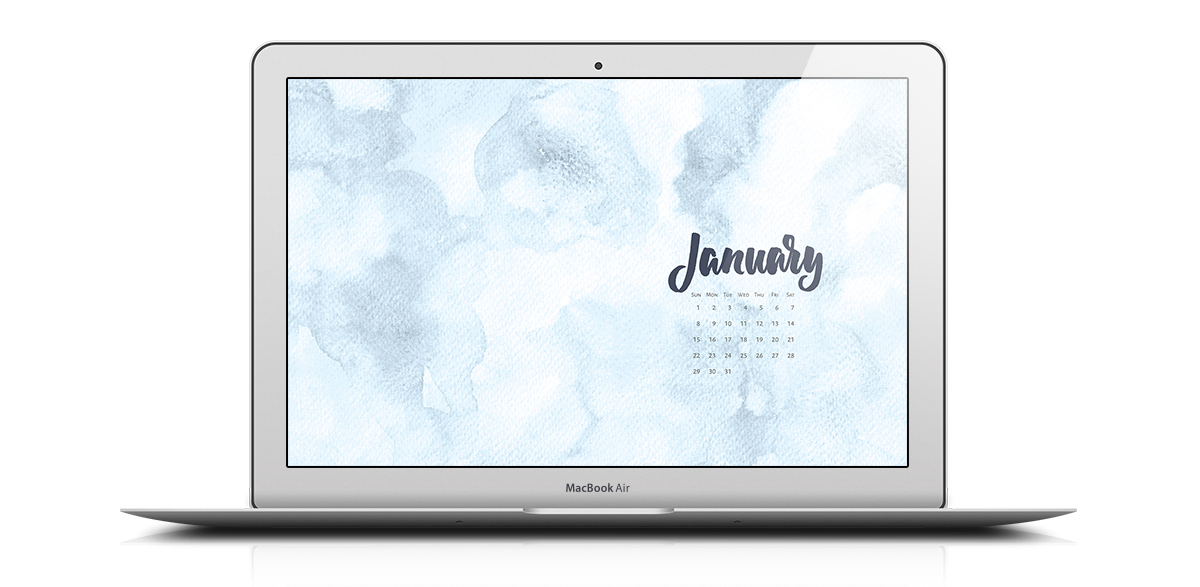 Download a free desktop calendar for January 2017. For personal use only | © typeandgraphicslab.com